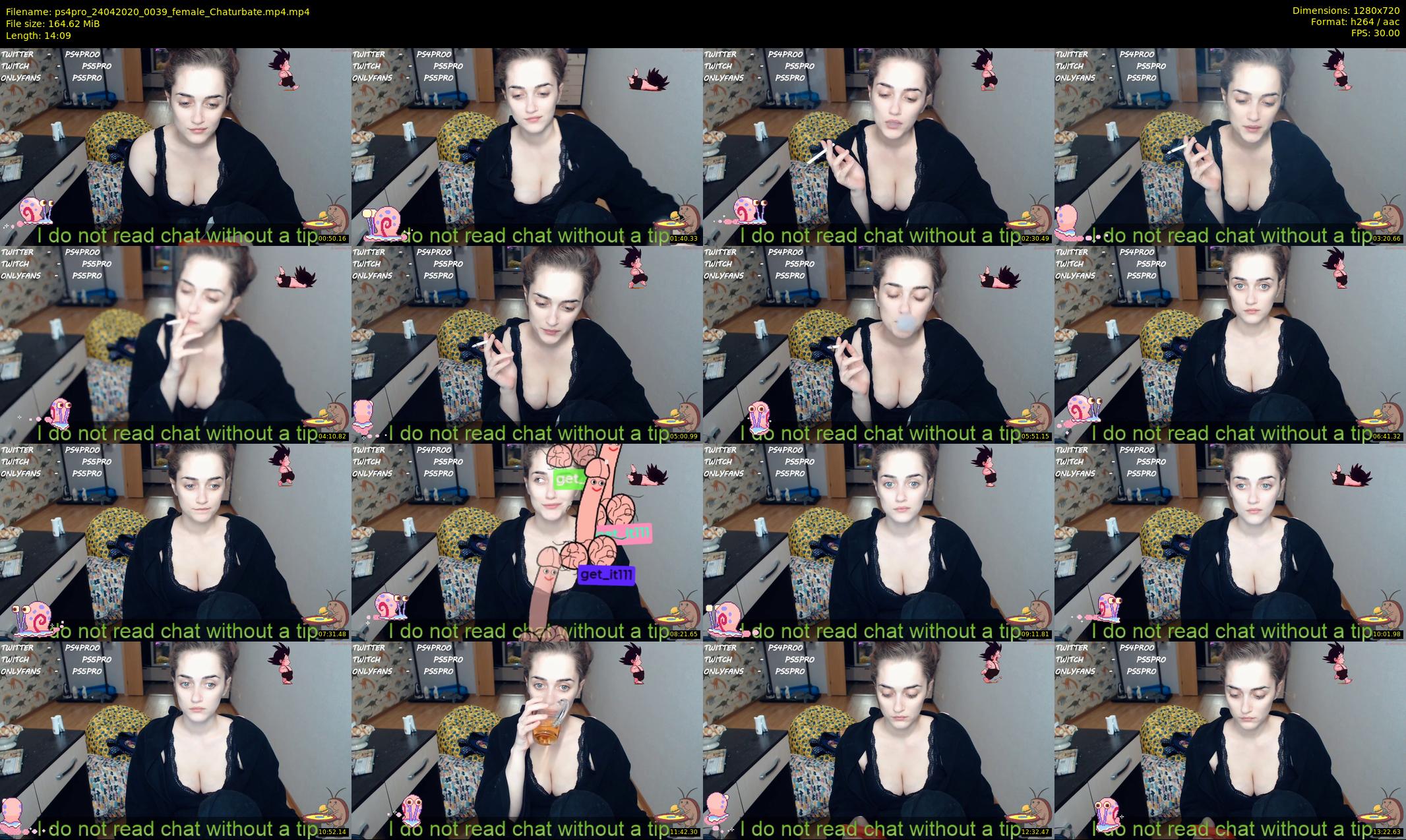 ps4pro — 15 minute Chaturbate female cam show recording, 720p, Apr 24, 2020