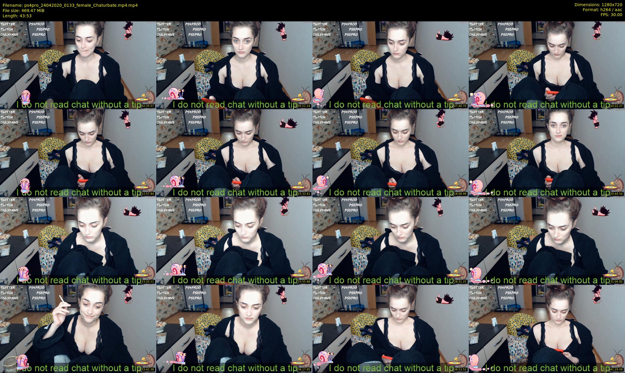 ps4pro — 44 minute Chaturbate female cam show recording, 720p, Apr 24, 2020