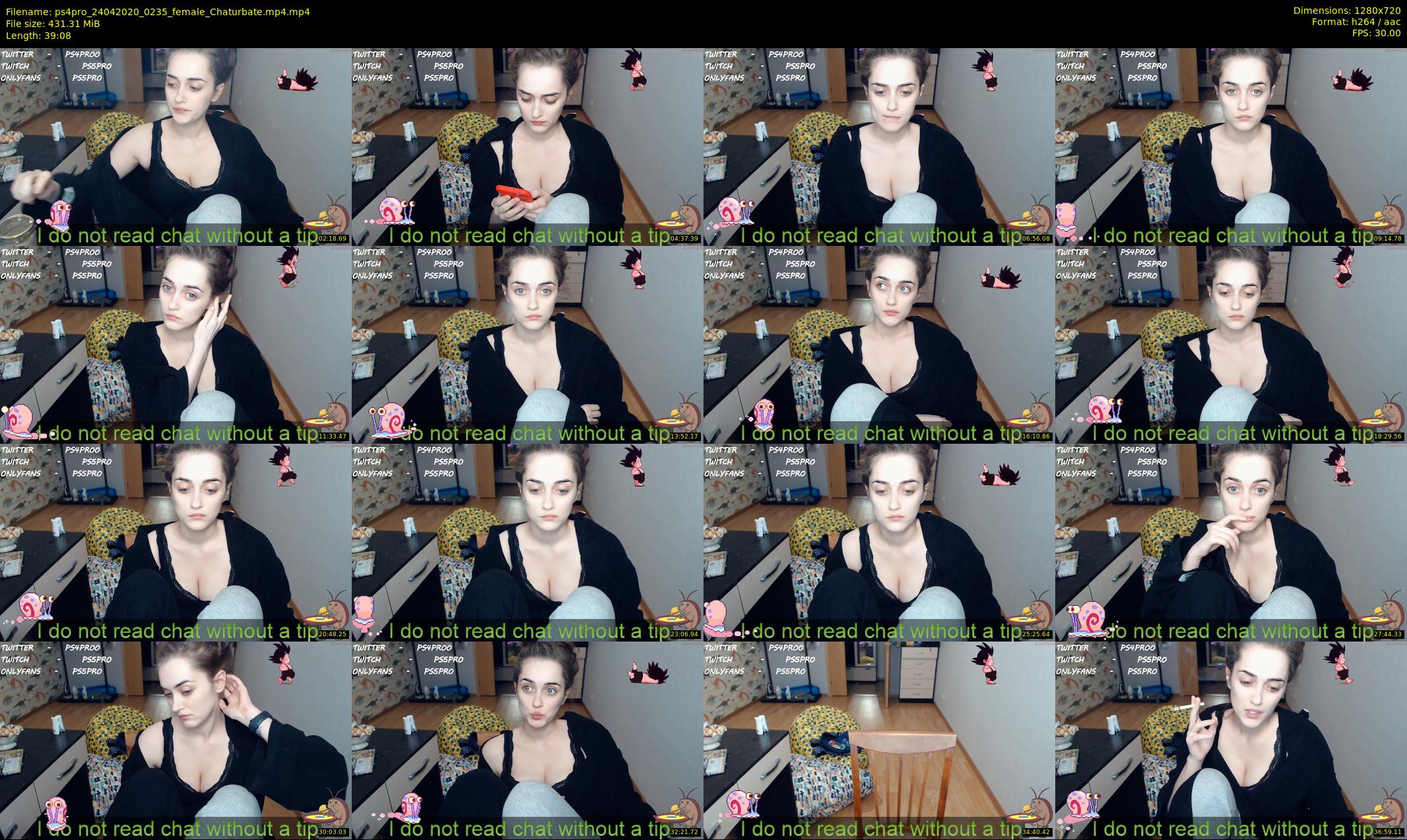 ps4pro — 40 minute Chaturbate female cam show recording, 720p, Apr 24, 2020