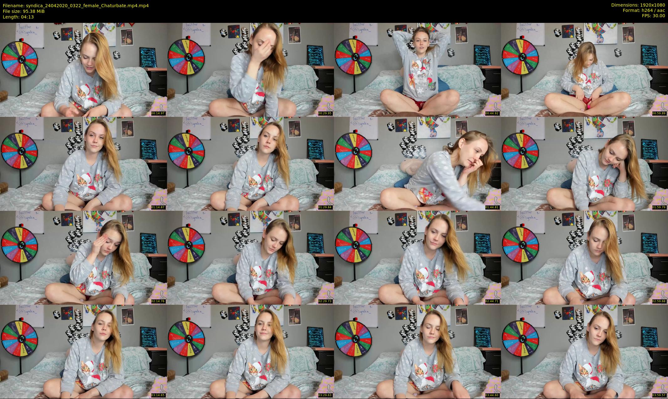 syndica — 5 minute Chaturbate female cam show recording, 1080p, Apr 24, 2020