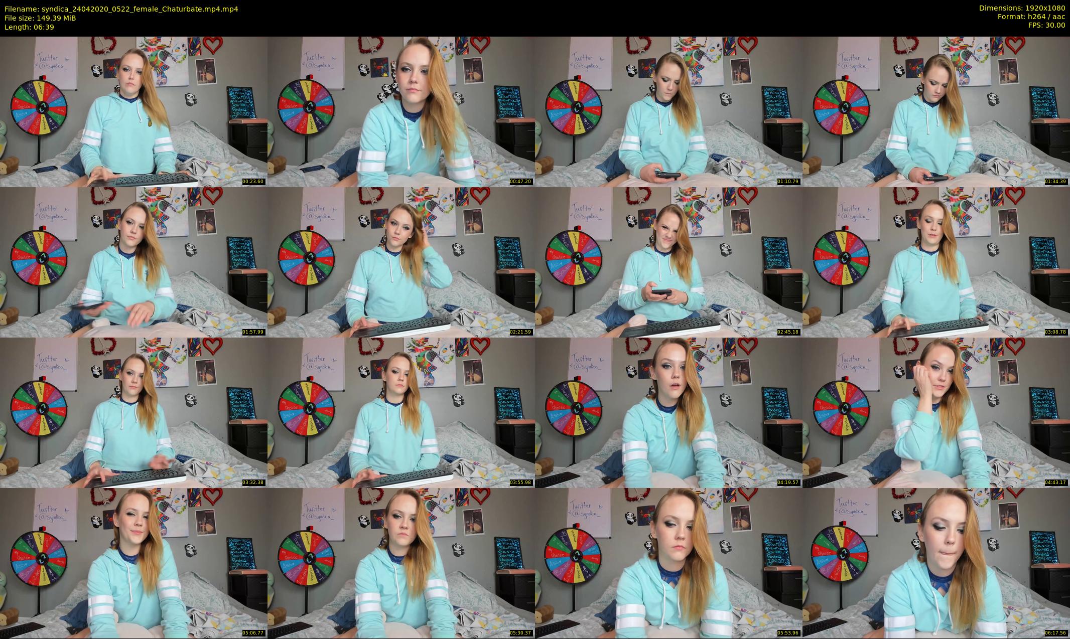syndica — 7 minute Chaturbate female cam show recording, 1080p, Apr 24, 2020