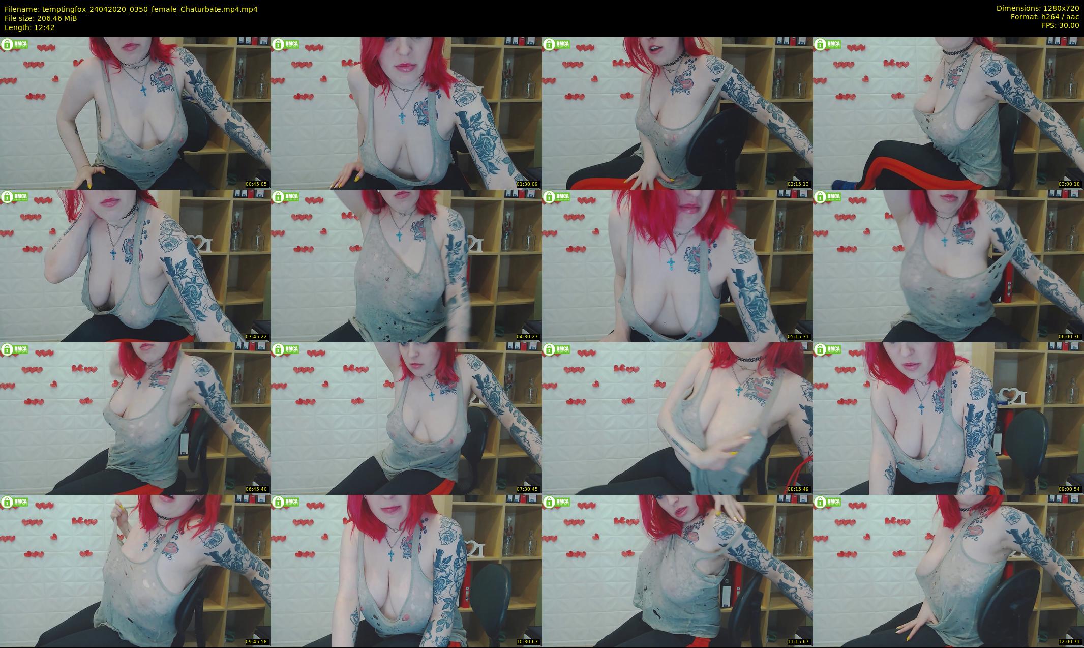 temptingfox — 13 minute Chaturbate female cam show recording, 720p, Apr 24, 2020
