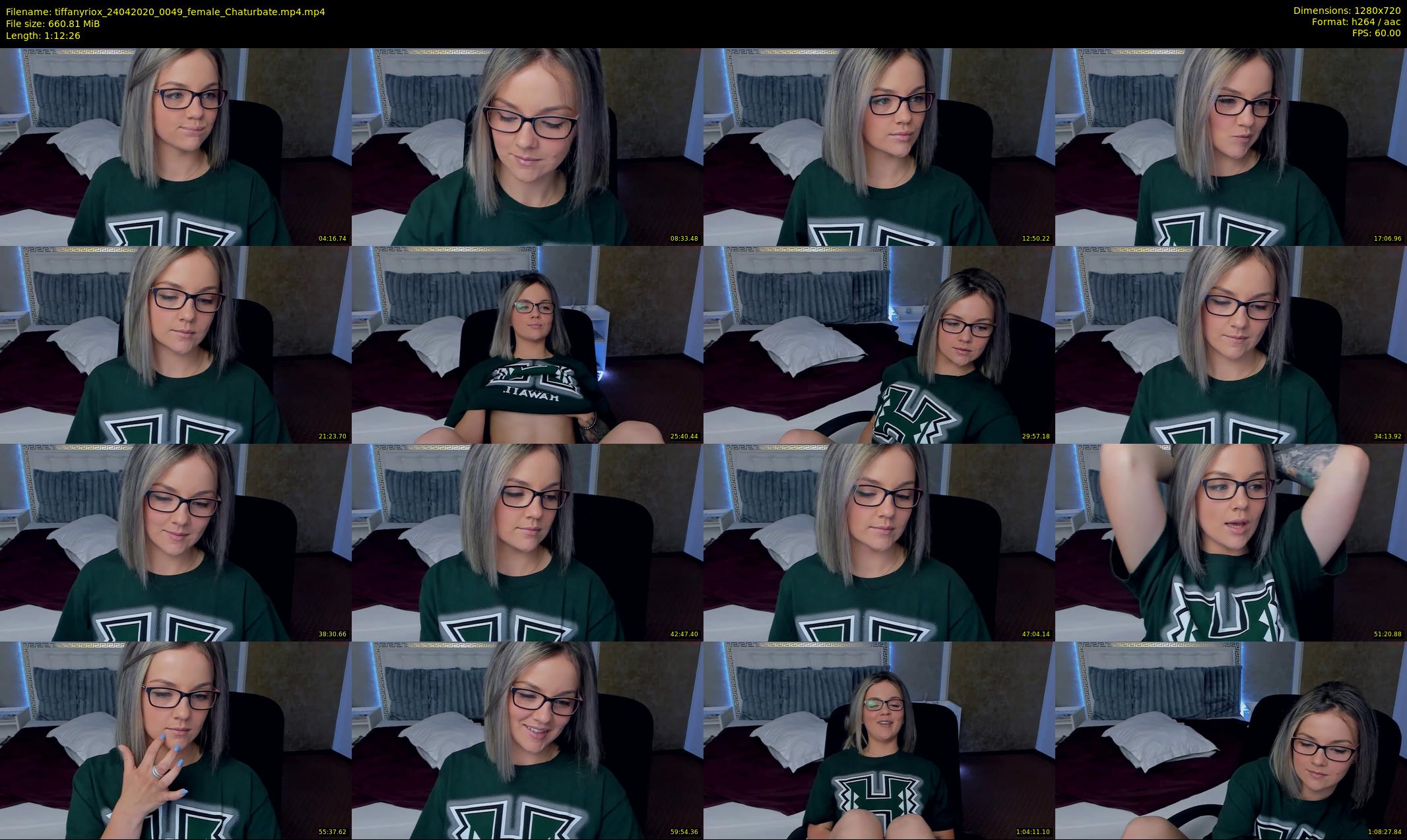 tiffanyriox — 73 minute Chaturbate female cam show recording, 720p, Apr 24, 2020