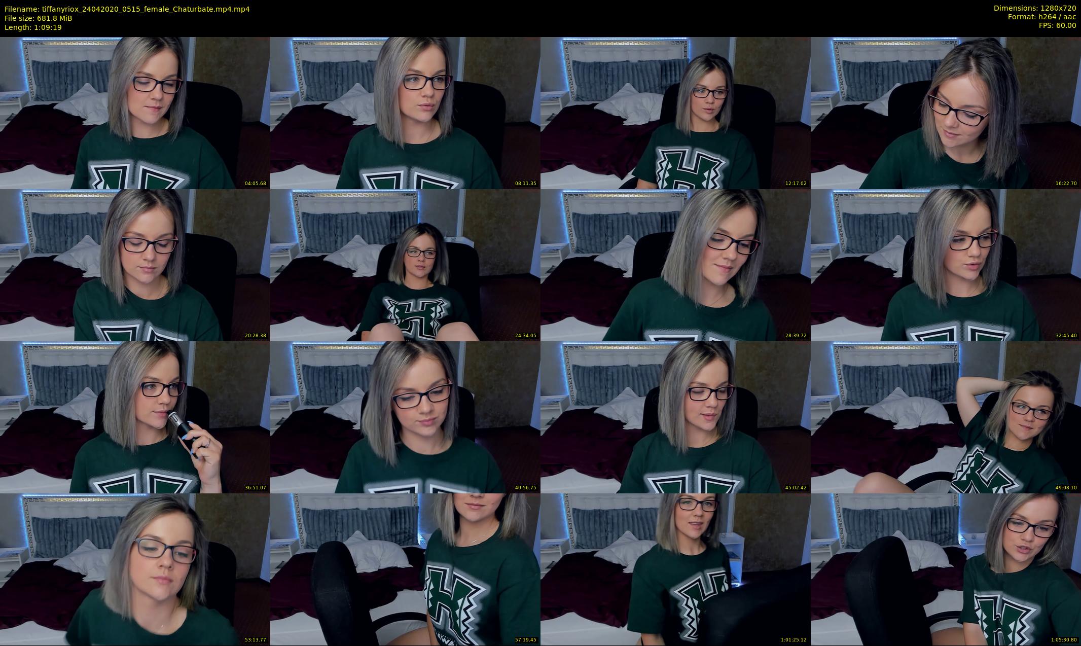 tiffanyriox — 70 minute Chaturbate female cam show recording, 720p, Apr 24, 2020