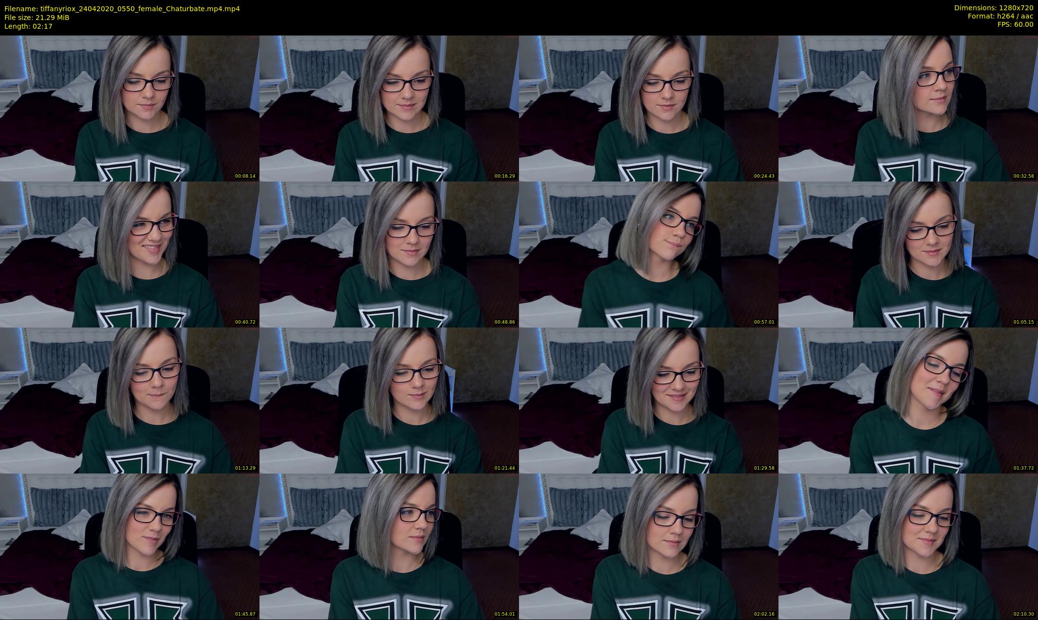 tiffanyriox — 3 minute Chaturbate female cam show recording, 720p, Apr 24, 2020