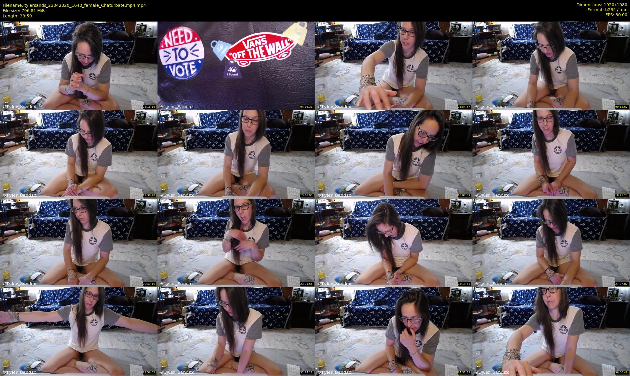 tylersands — 39 minute Chaturbate female cam show recording, 1080p, Apr 23, 2020