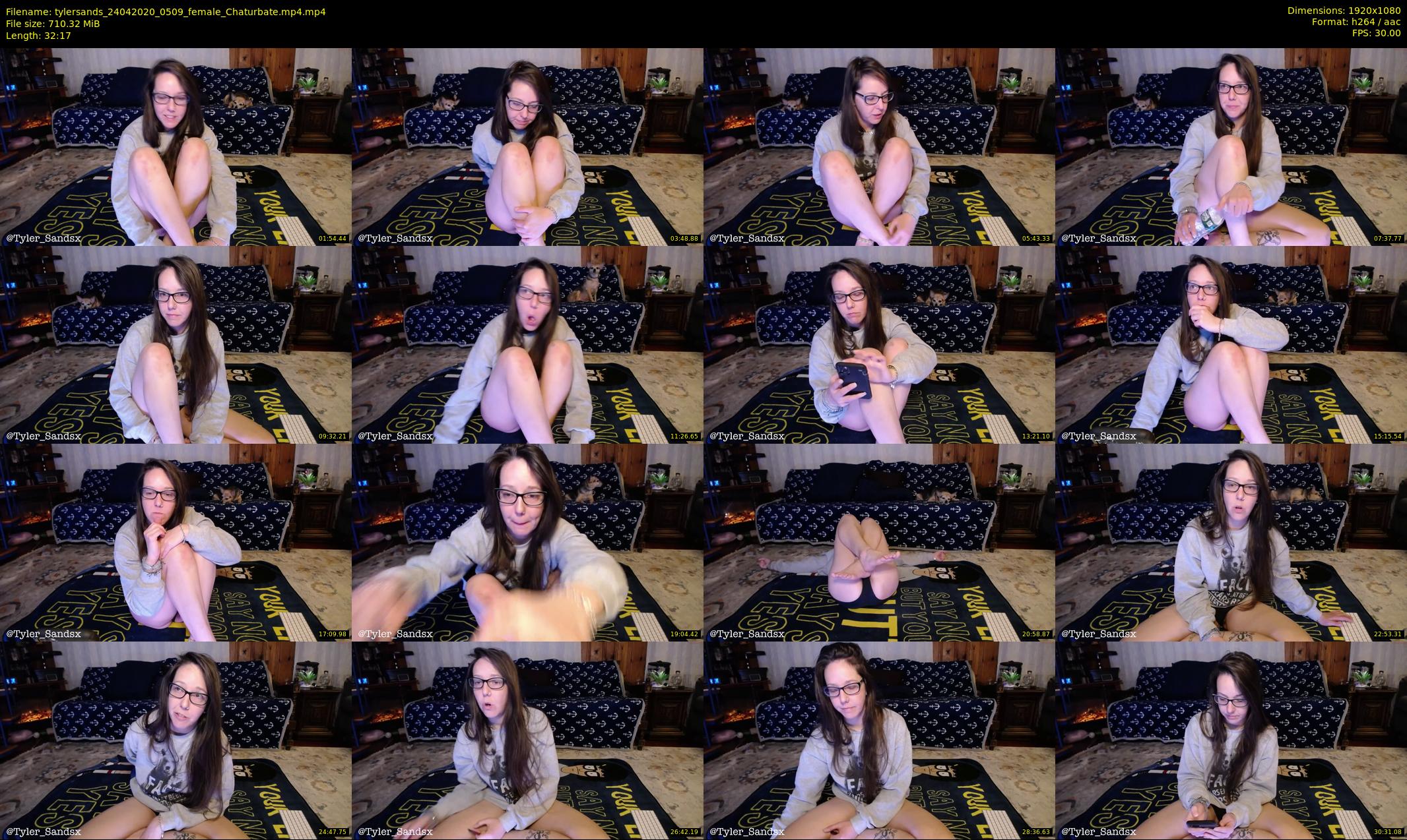 tylersands — 33 minute Chaturbate female cam show recording, 1080p, Apr 24, 2020