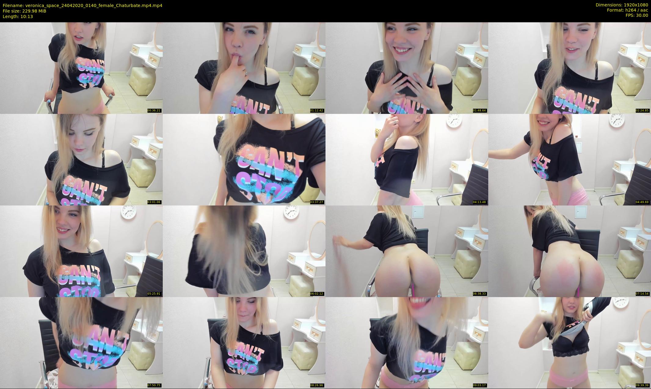 veronica_space — 11 minute Chaturbate female cam show recording, 1080p, Apr 24, 2020