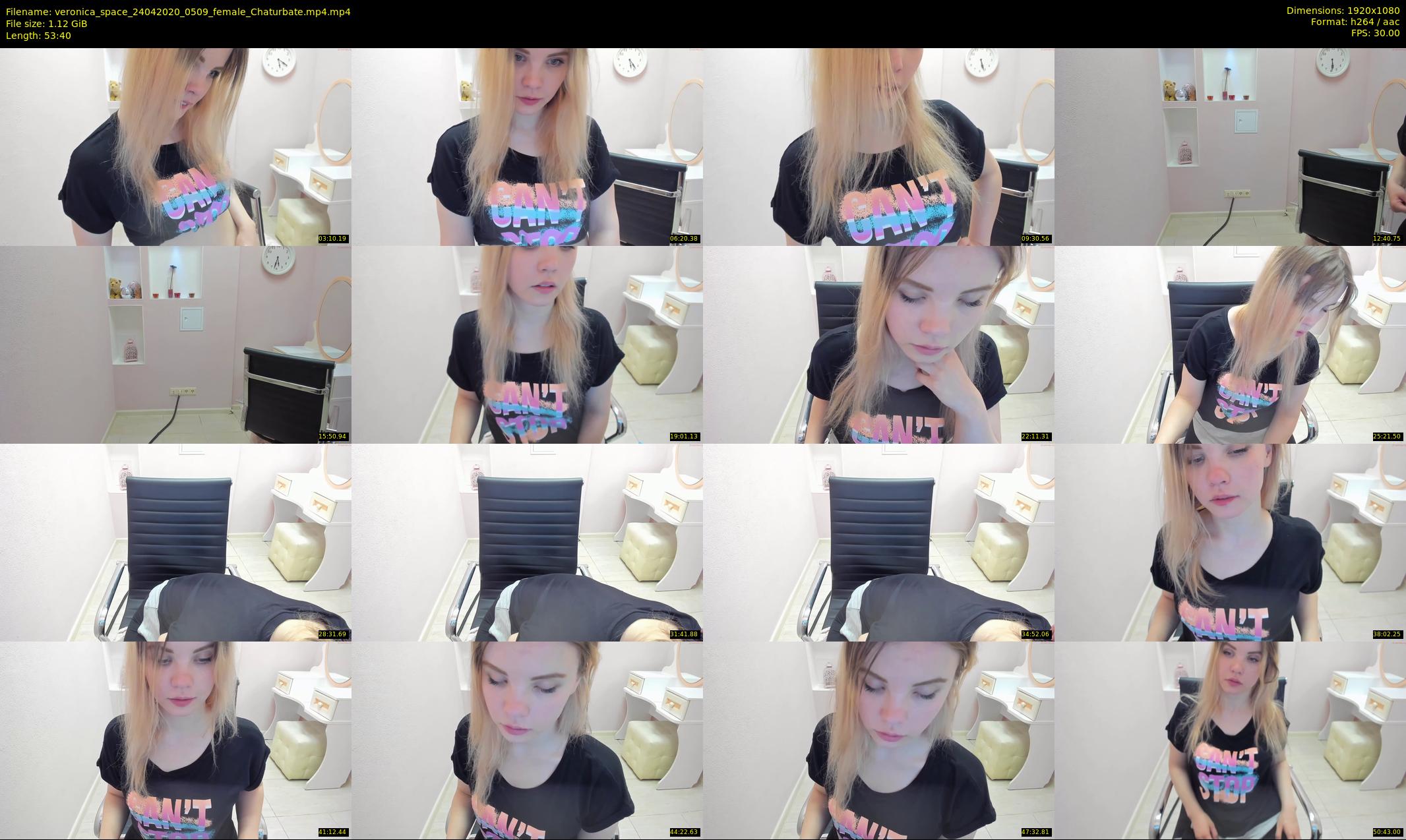 veronica_space — 54 minute Chaturbate female cam show recording, 1080p, Apr 24, 2020