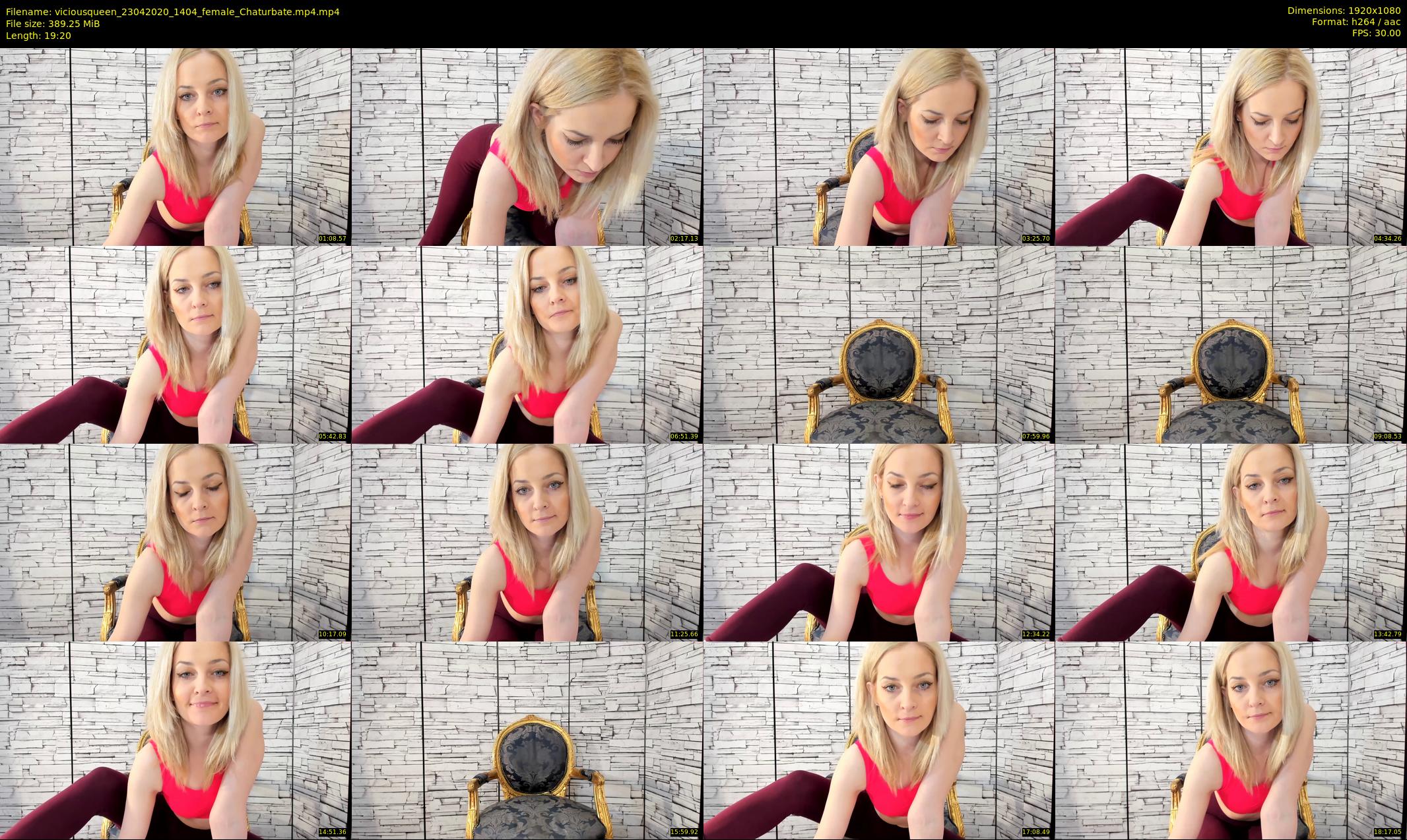 viciousqueen — 20 minute Chaturbate female cam show recording, 1080p, Apr 23, 2020