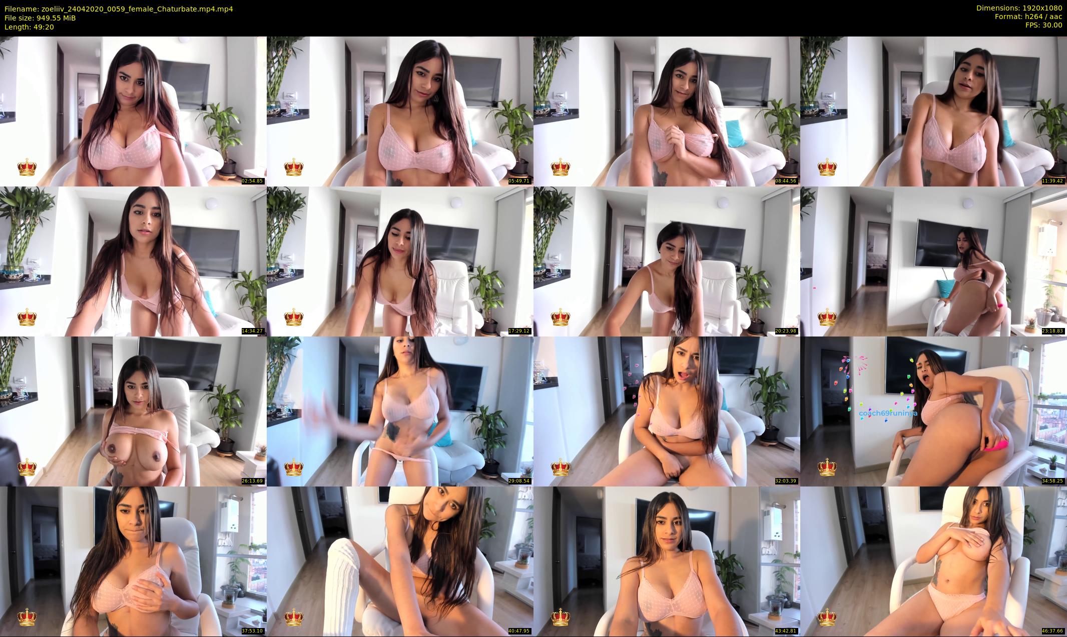 zoeliiv — 50 minute Chaturbate female cam show recording, 1080p, Apr 24, 2020