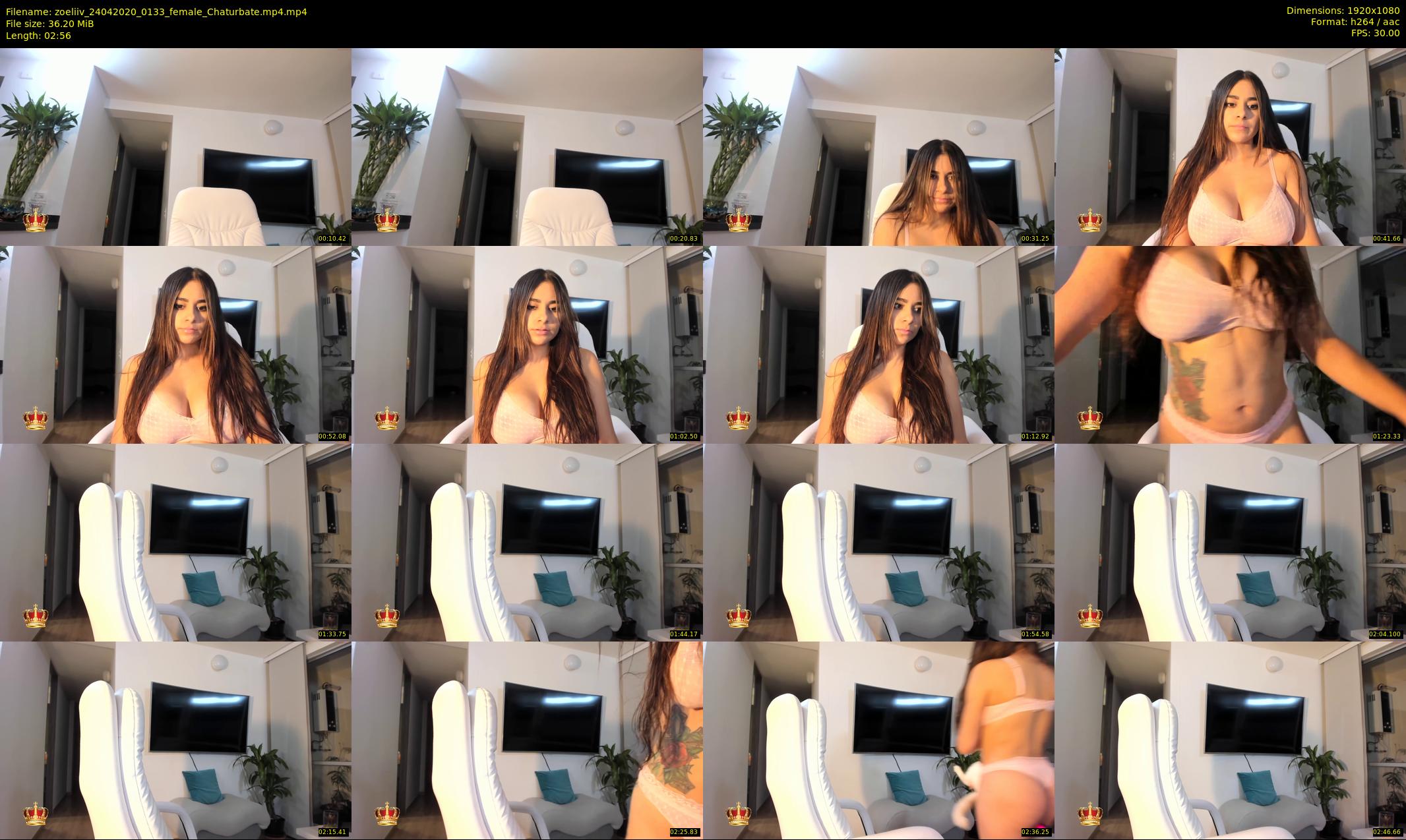 zoeliiv — 3 minute Chaturbate female cam show recording, 1080p, Apr 24, 2020
