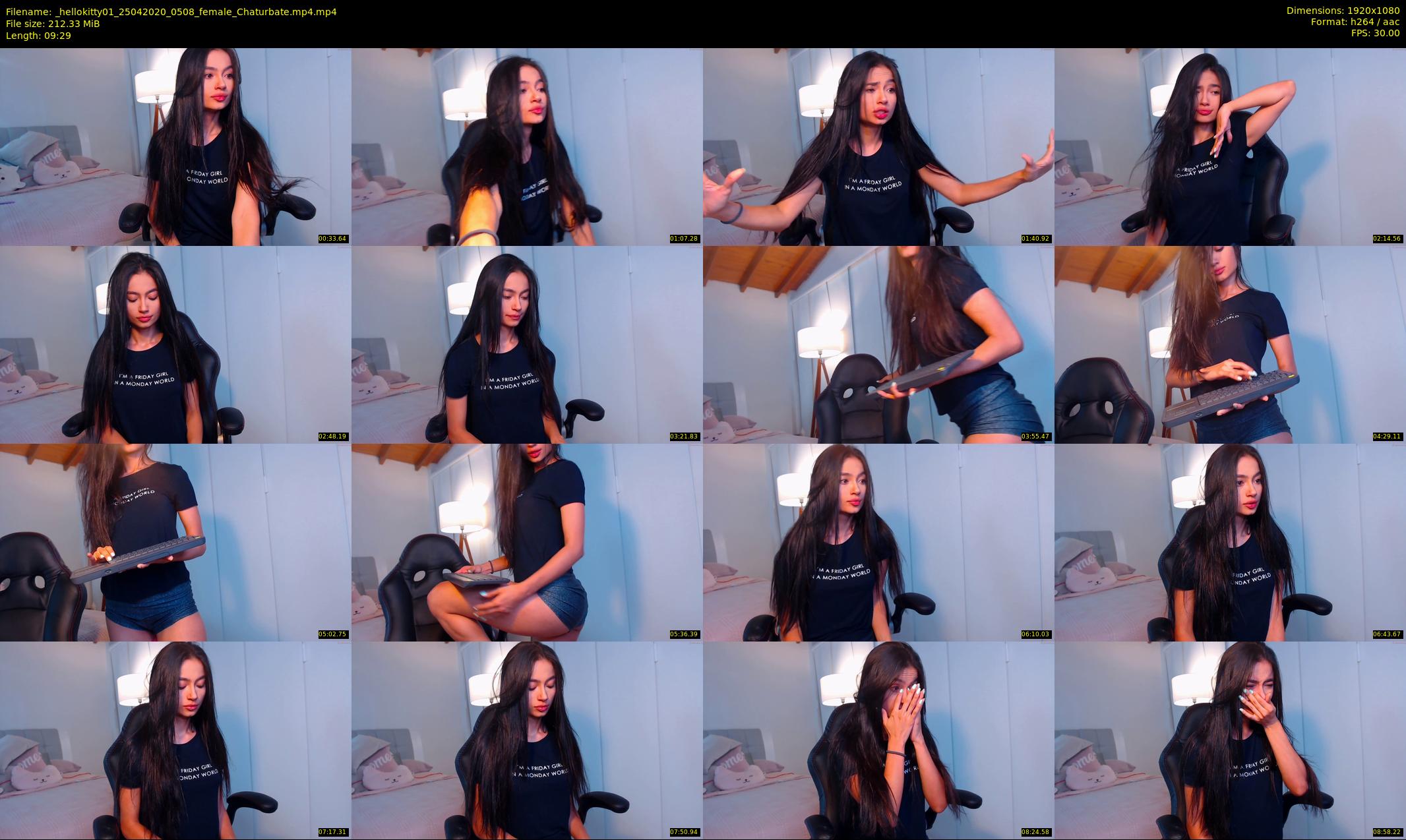 _hellokitty01 — 10 minute Chaturbate female cam show recording, 1080p, Apr 25, 2020