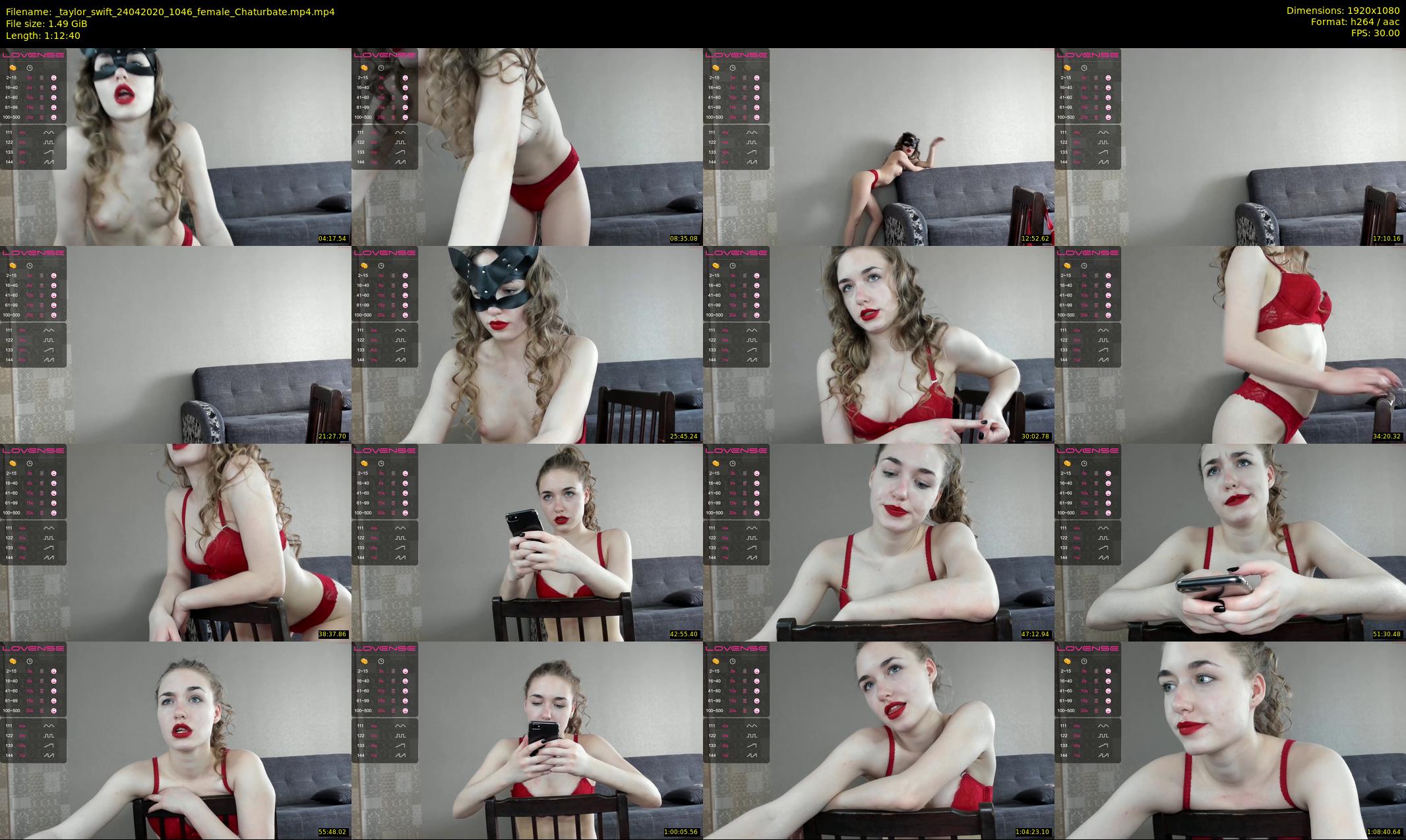 _taylor_swift — 73 minute Chaturbate female cam show recording, 1080p, Apr 24, 2020