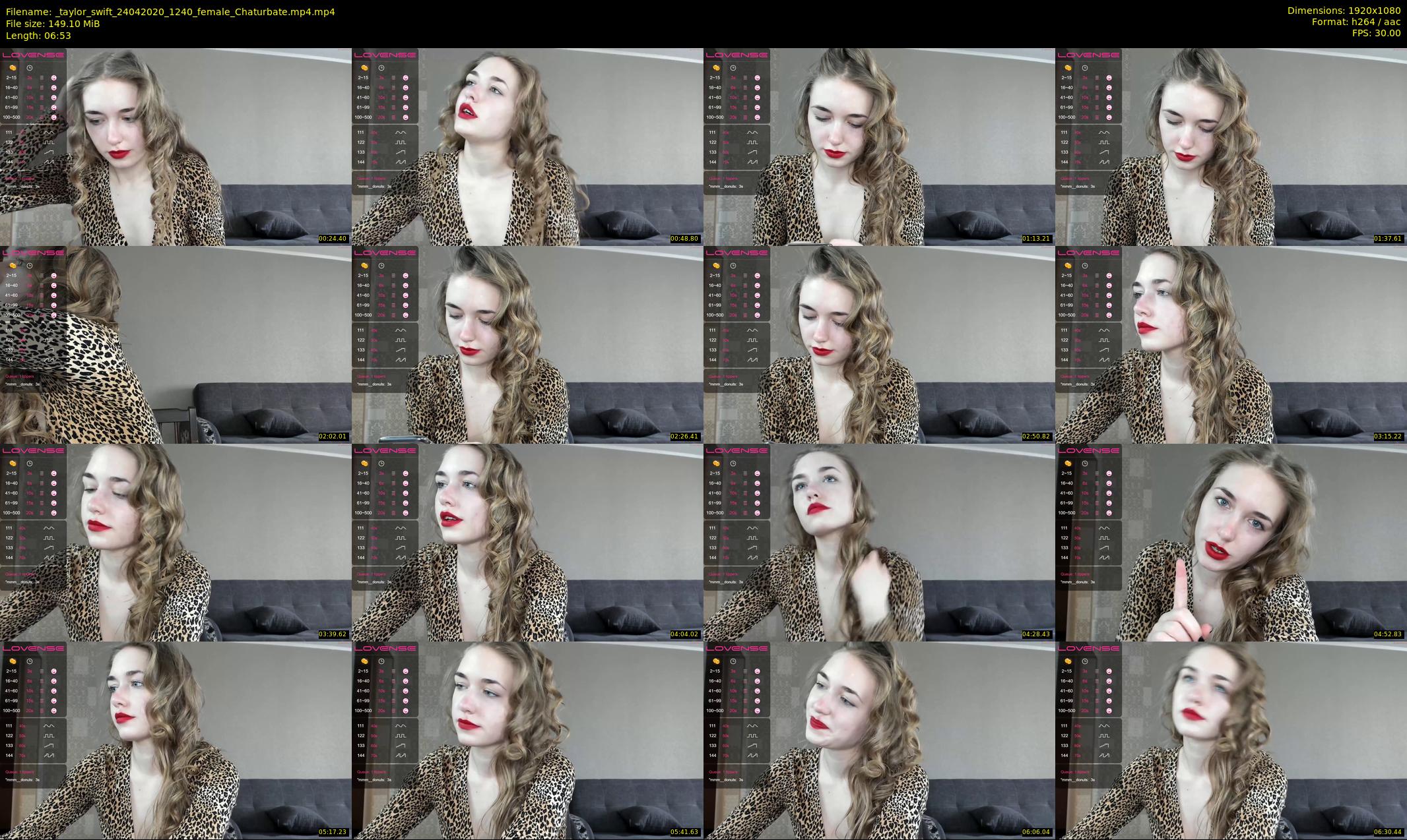 _taylor_swift — 7 minute Chaturbate female cam show recording, 1080p, Apr 24, 2020