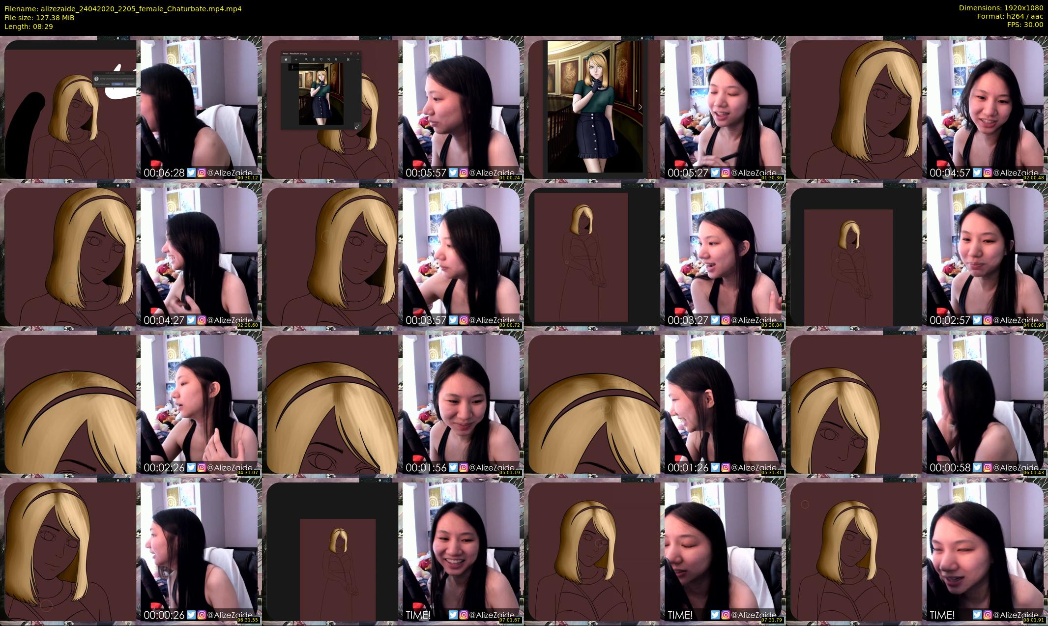 alizezaide — 9 minute Chaturbate female cam show recording, 1080p, Apr 24, 2020