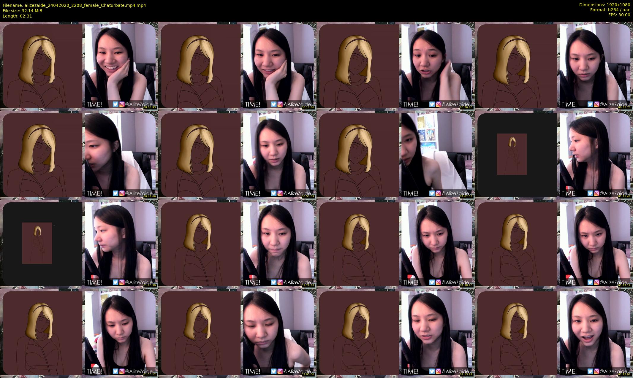 alizezaide — 3 minute Chaturbate female cam show recording, 1080p, Apr 24, 2020