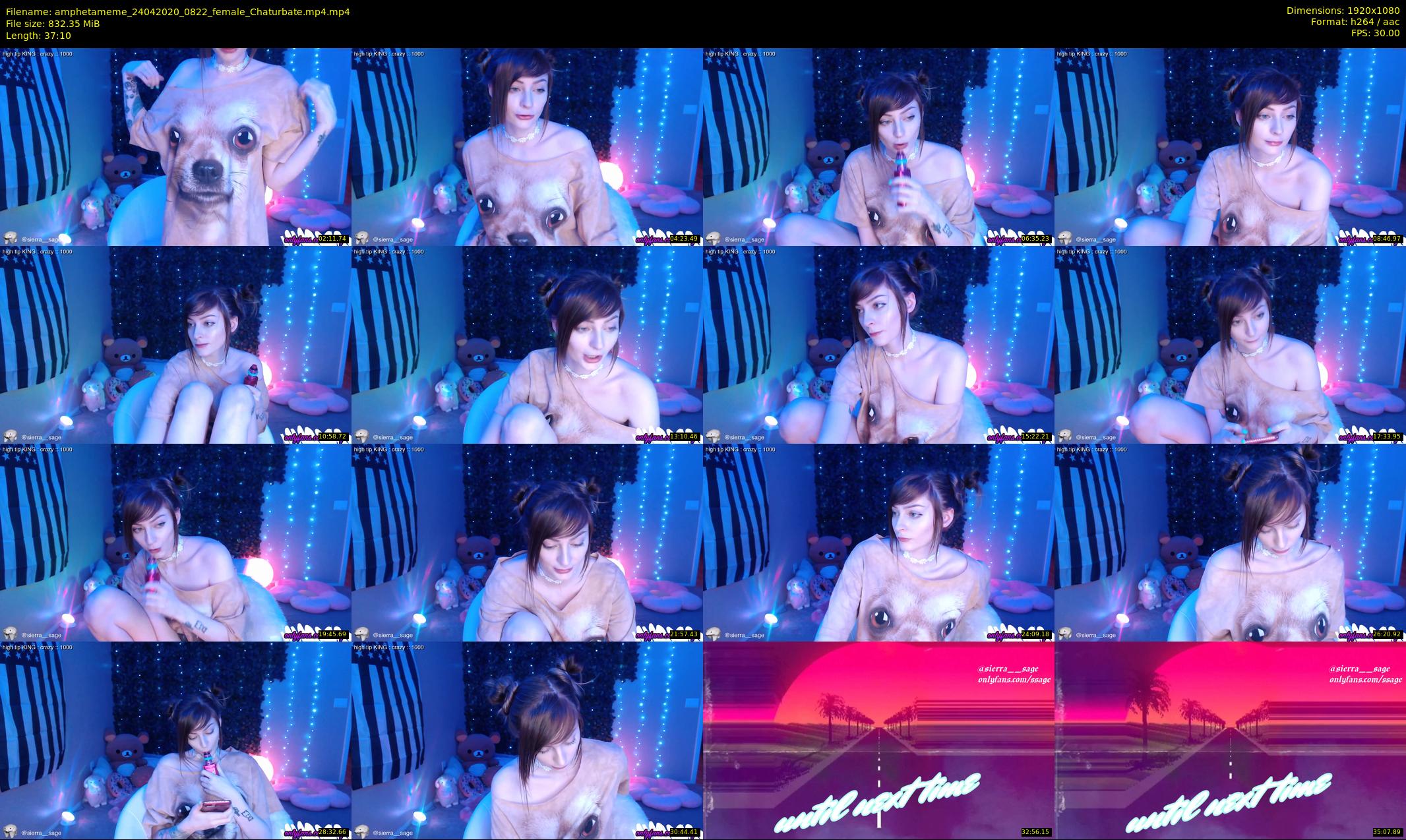 amphetameme — 38 minute Chaturbate female cam show recording, 1080p, Apr 24, 2020