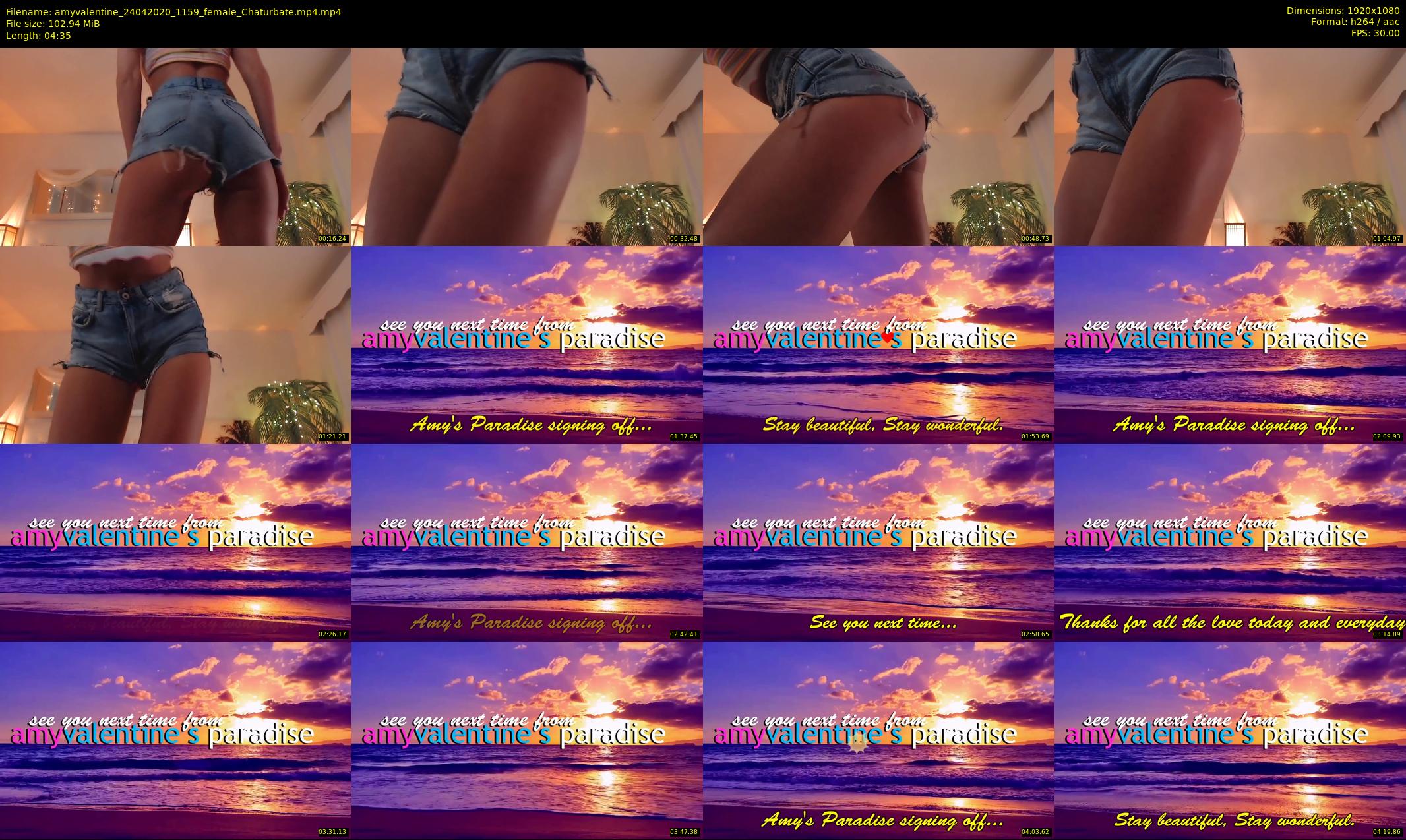 amyvalentine — 5 minute Chaturbate female cam show recording, 1080p, Apr 24, 2020
