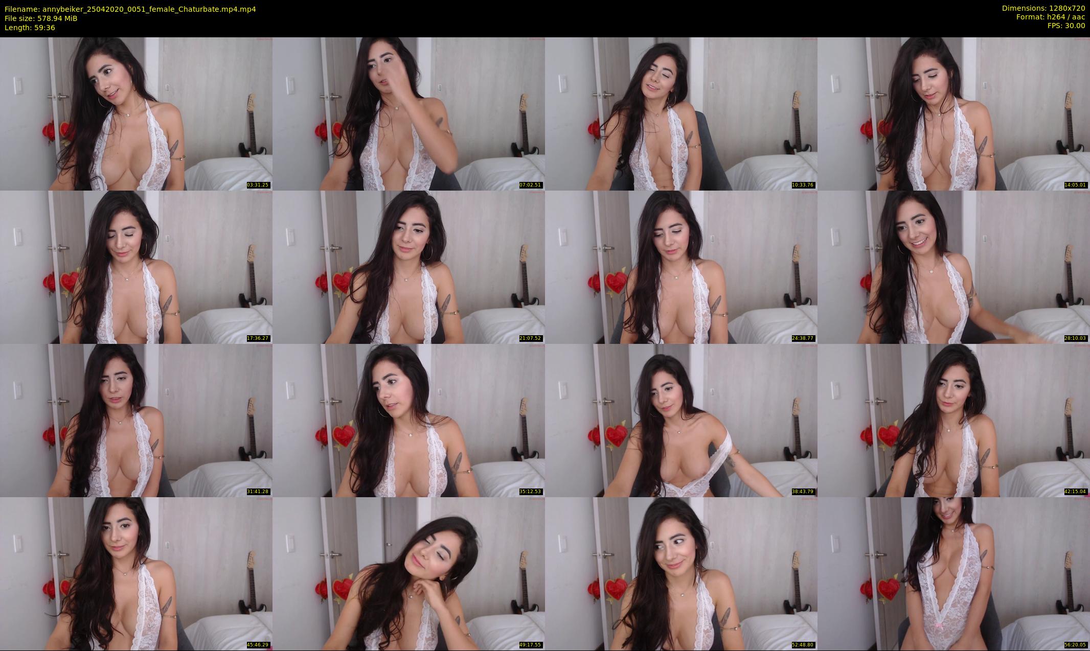 annybeiker — 60 minute Chaturbate female cam show recording, 720p, Apr 25, 2020