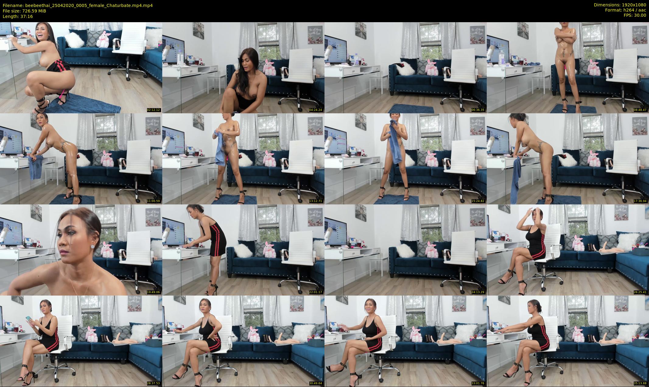 beebeethai — 38 minute Chaturbate female cam show recording, 1080p, Apr 25, 2020