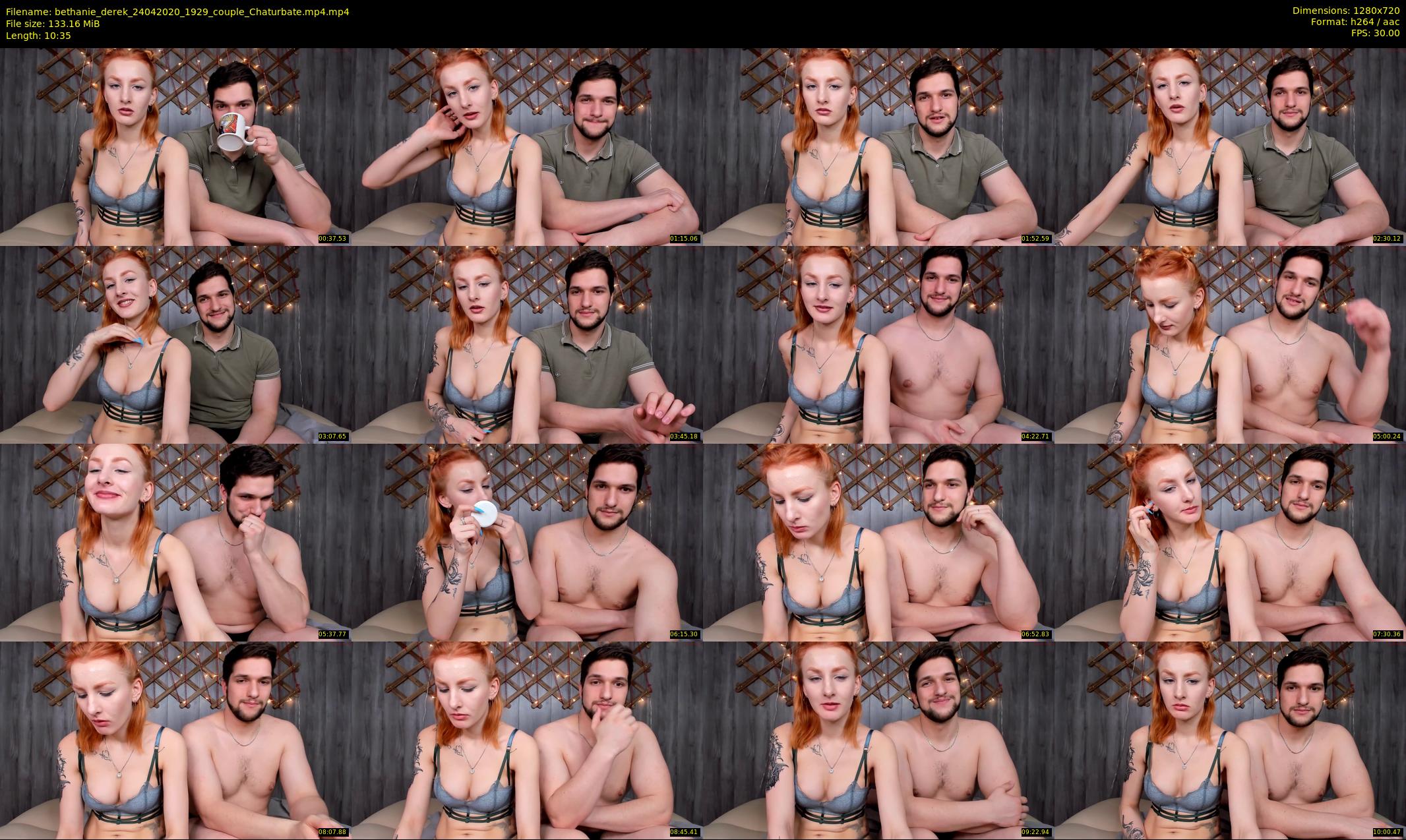 bethanie_derek — 11 minute Chaturbate couple cam show recording, 720p, Apr 24, 2020