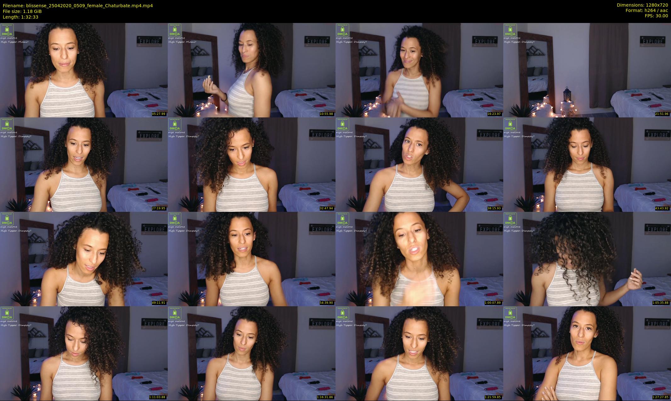 blissense — 93 minute Chaturbate female cam show recording, 720p, Apr 25, 2020