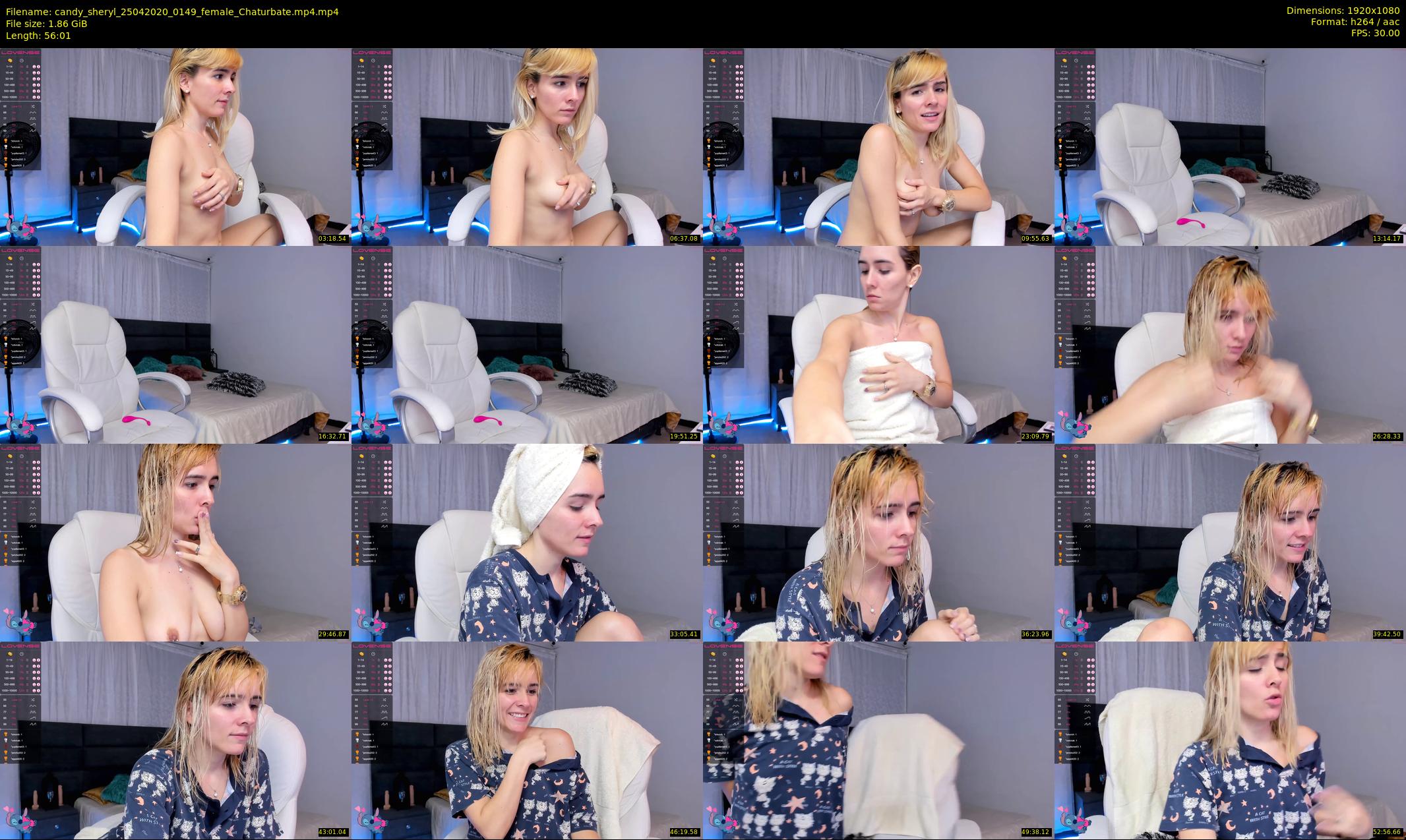 candy_sheryl — 57 minute Chaturbate female cam show recording, 1080p, Apr 25, 2020