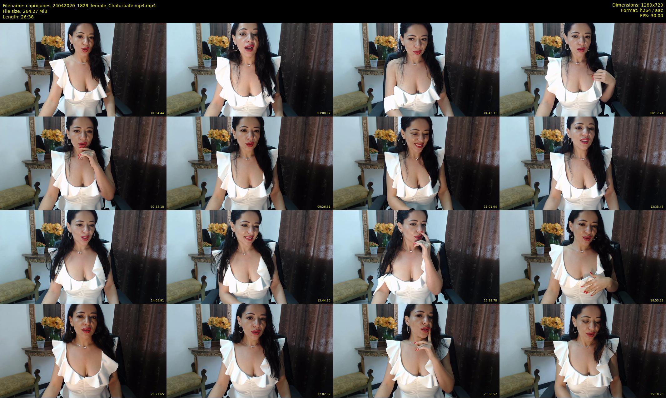 capriijones — 27 minute Chaturbate female cam show recording, 720p, Apr 24, 2020