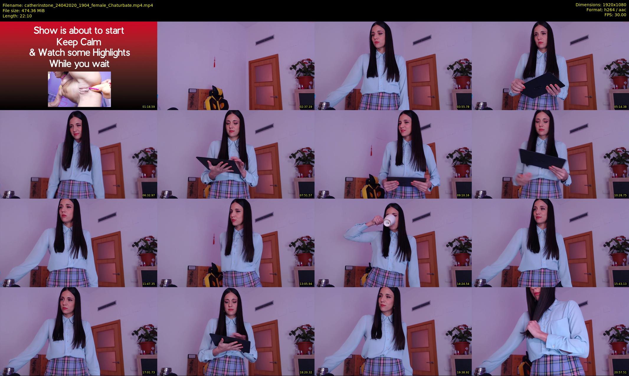 catherinstone — 23 minute Chaturbate female cam show recording, 1080p, Apr 24, 2020