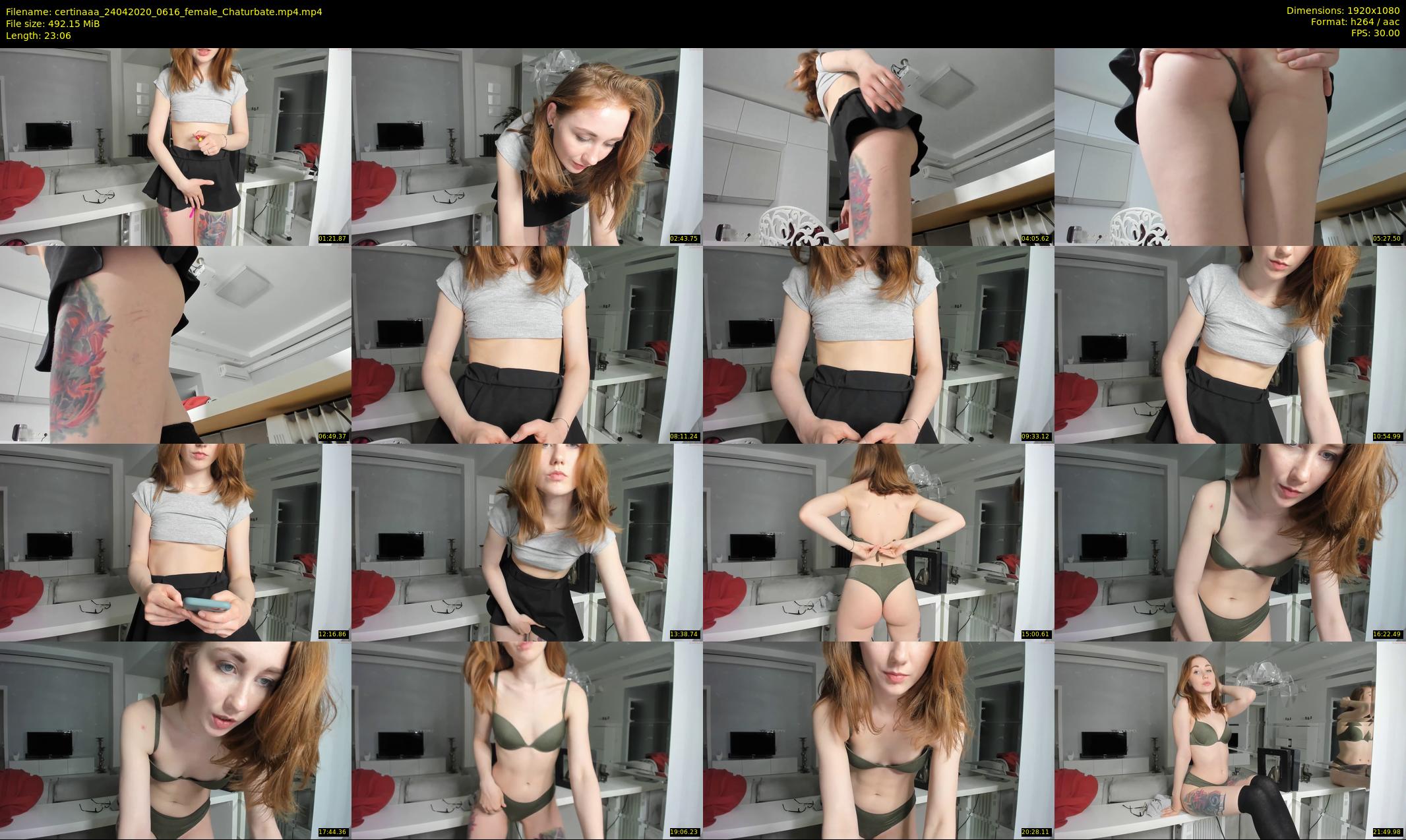 certinaaa — 24 minute Chaturbate female cam show recording, 1080p, Apr 24, 2020