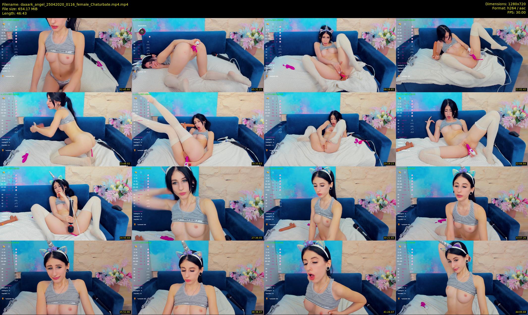 daaark_angel — 47 minute Chaturbate female cam show recording, 720p, Apr 25, 2020