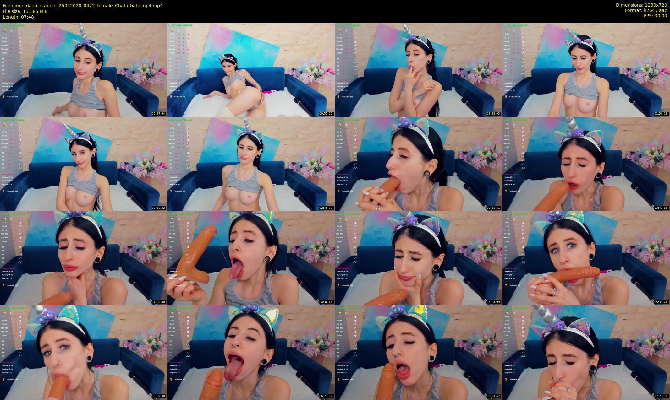 daaark_angel — 8 minute Chaturbate female cam show recording, 720p, Apr 25, 2020