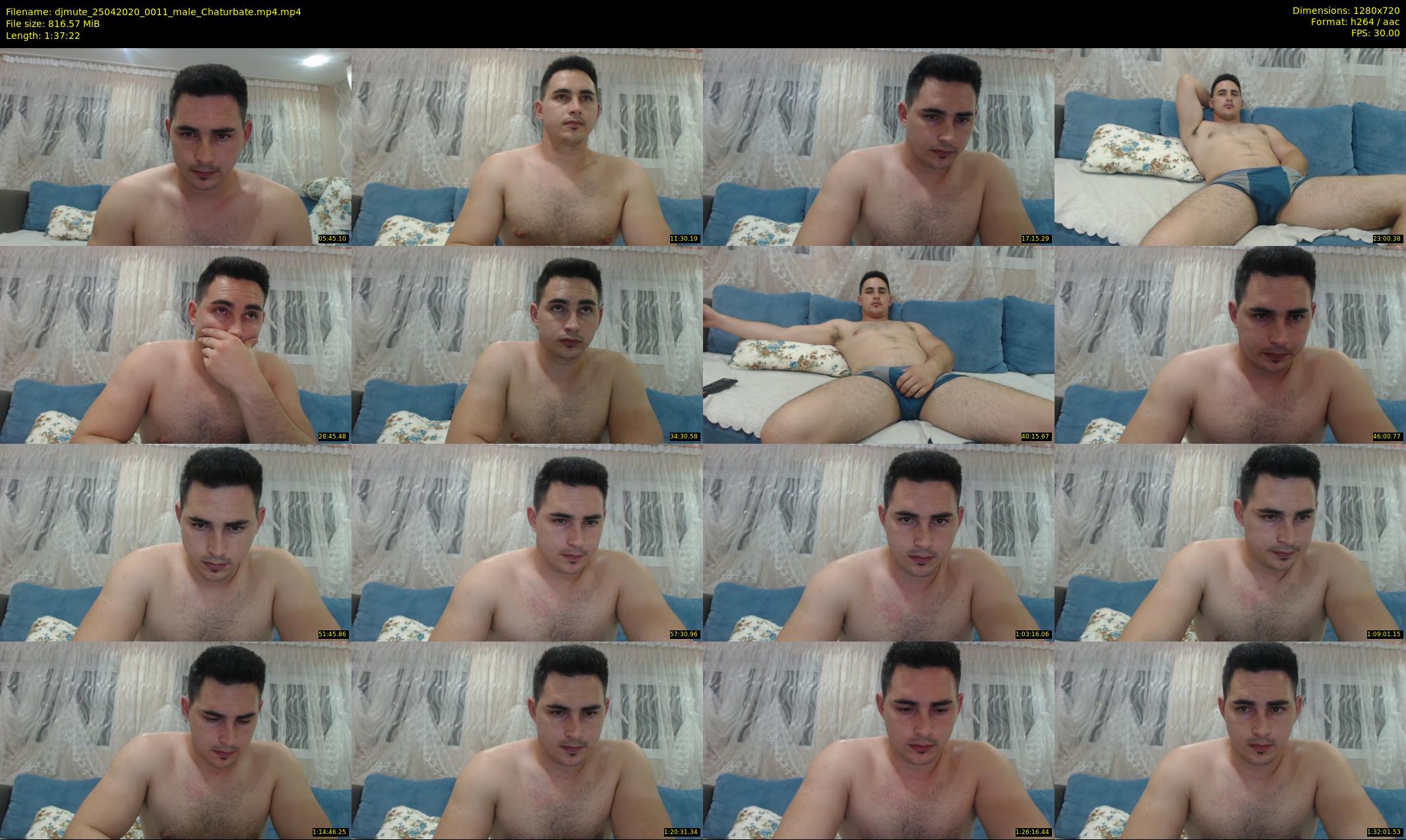 djmute — 98 minute Chaturbate male cam show recording, 720p, Apr 25, 2020
