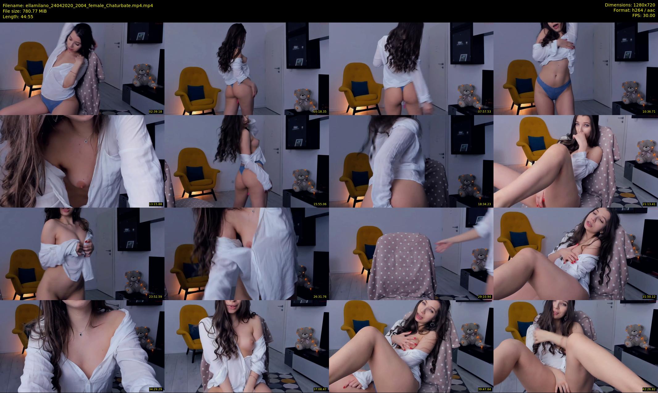 ellamilano — 45 minute Chaturbate female cam show recording, 720p, Apr 24, 2020