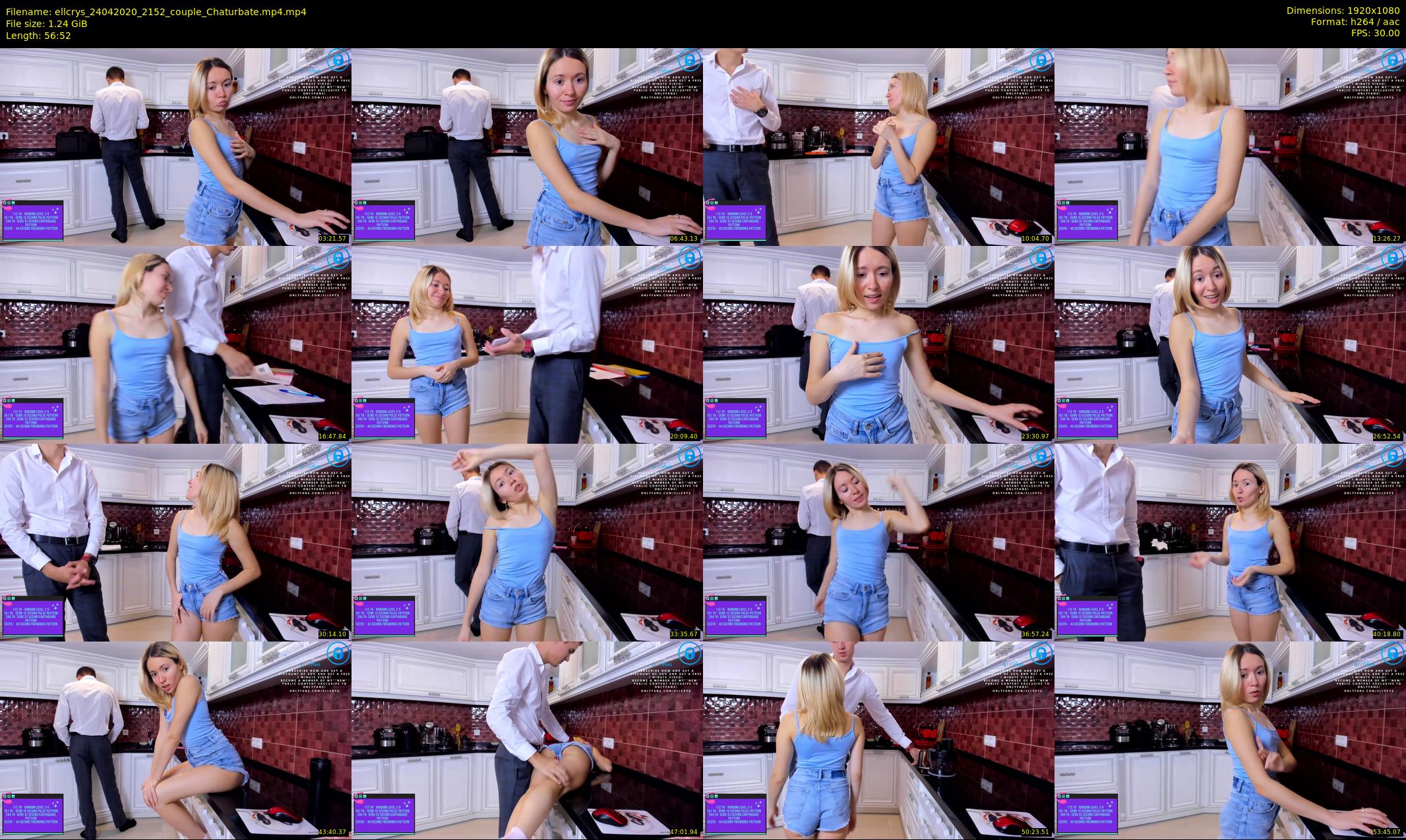 ellcrys — 57 minute Chaturbate couple cam show recording, 1080p, Apr 24, 2020