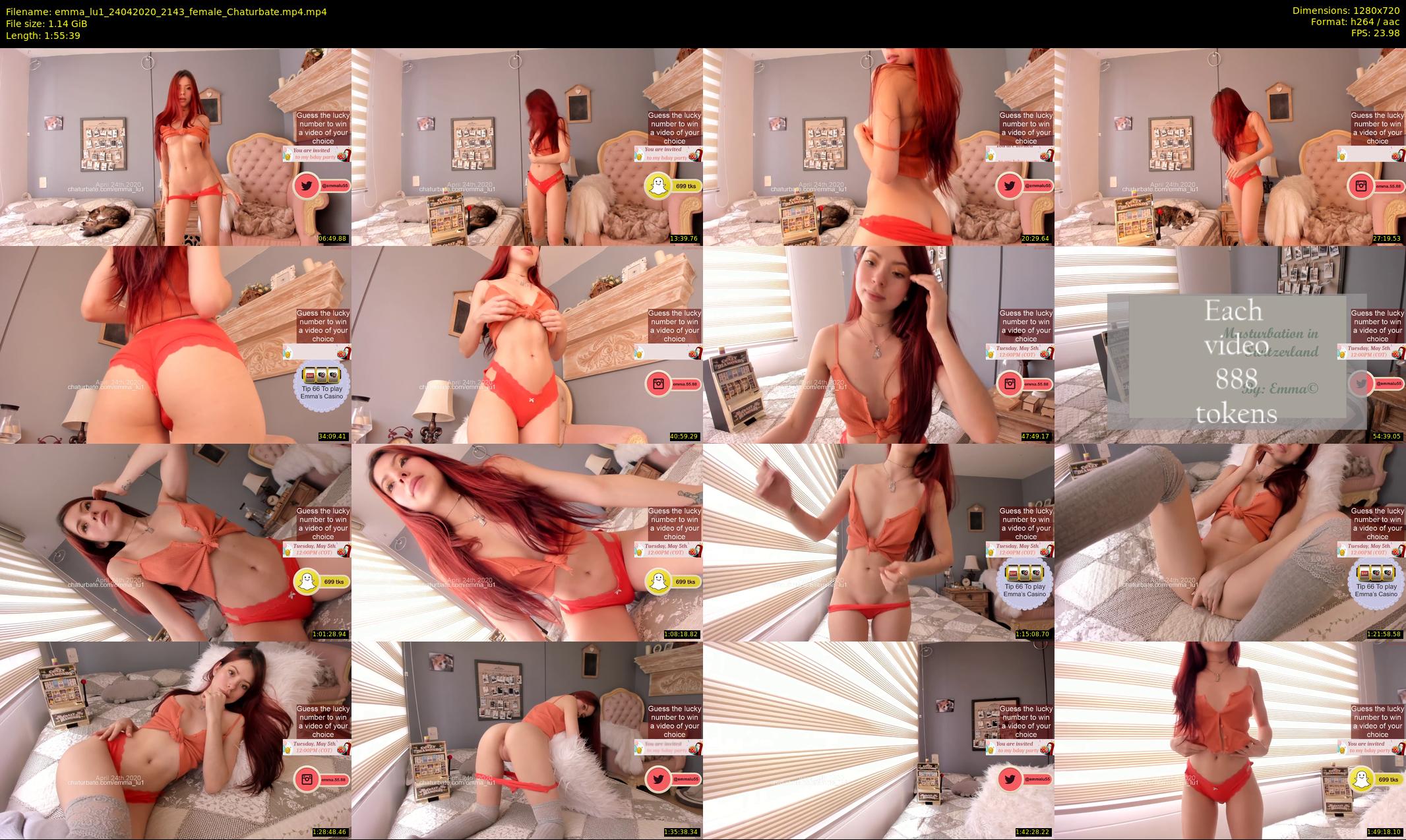 emma_lu1 — 116 minute Chaturbate female cam show recording, 720p, Apr 24, 2020