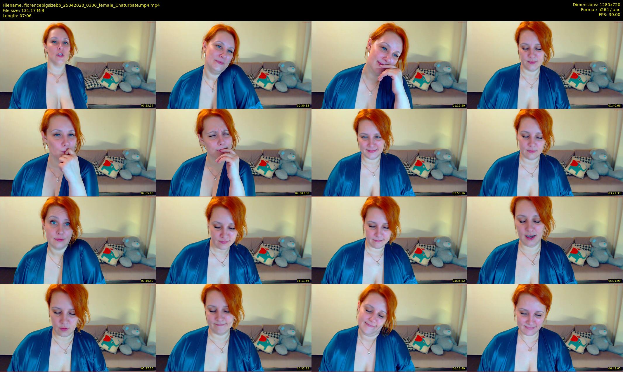 florencebigsizebb — 8 minute Chaturbate female cam show recording, 720p, Apr 25, 2020