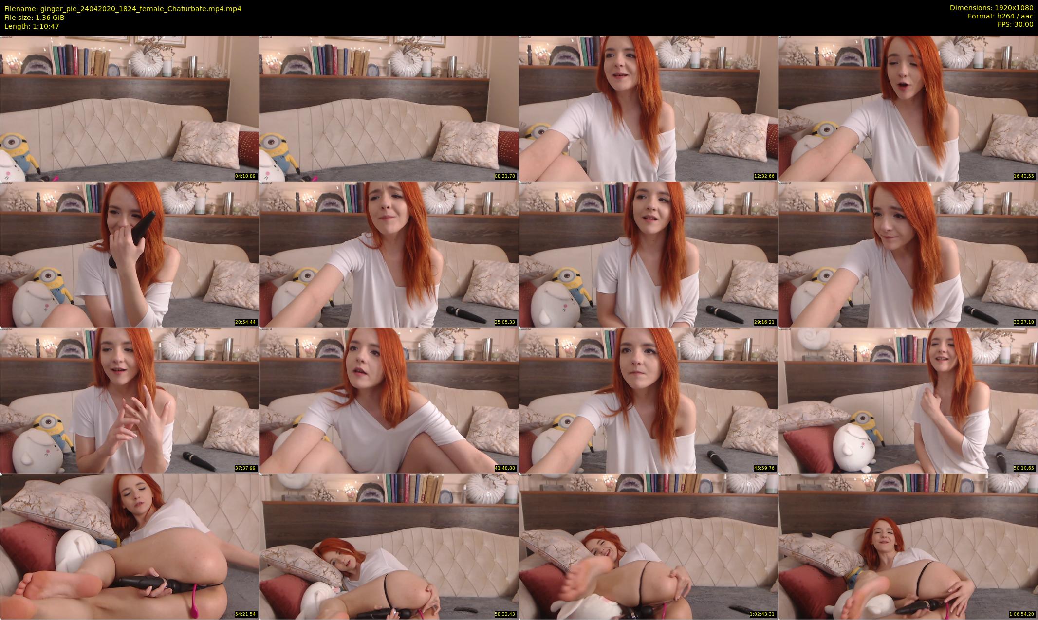ginger_pie — 71 minute Chaturbate female cam show recording, 1080p, Apr 24, 2020