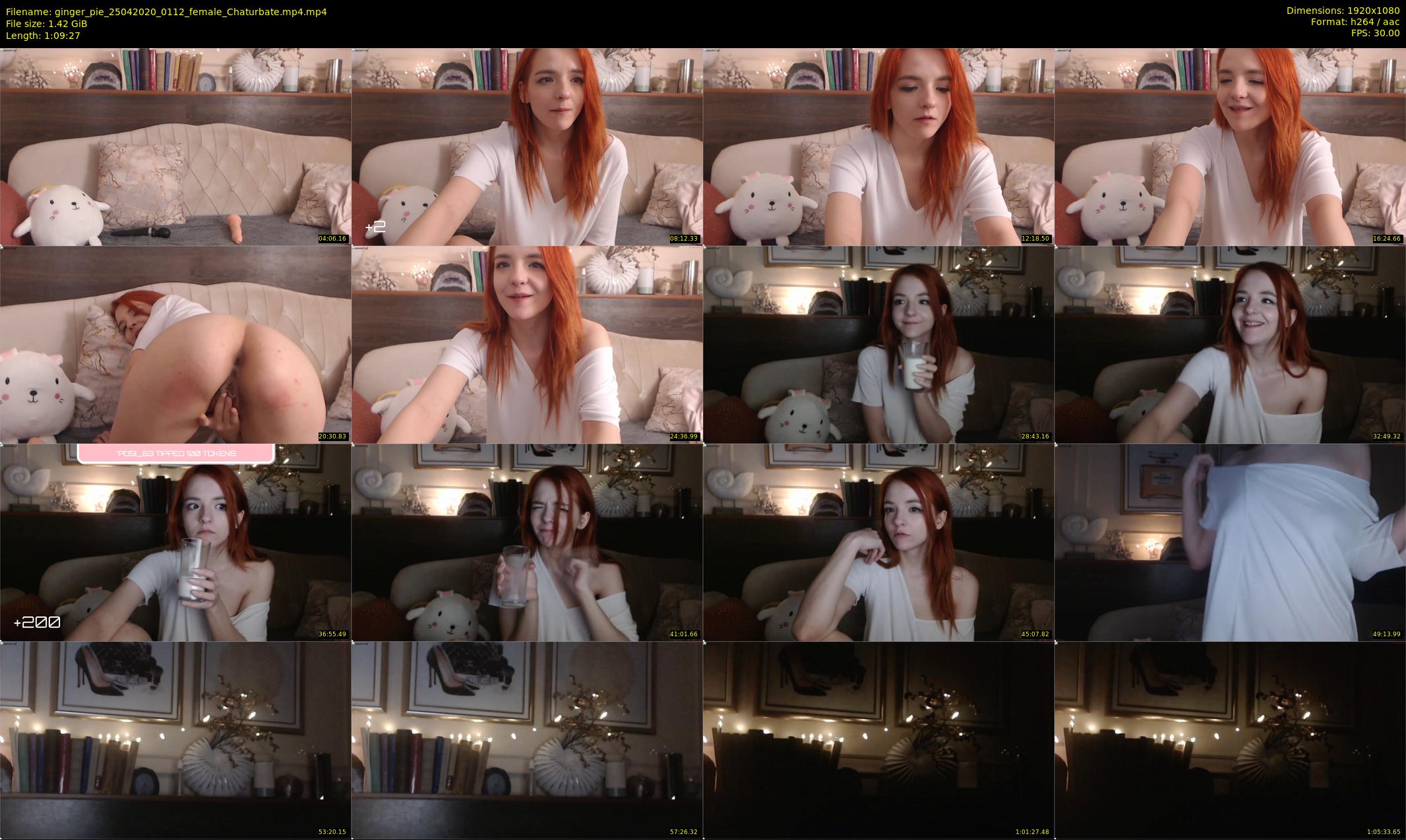 ginger_pie — 70 minute Chaturbate female cam show recording, 1080p, Apr 25, 2020