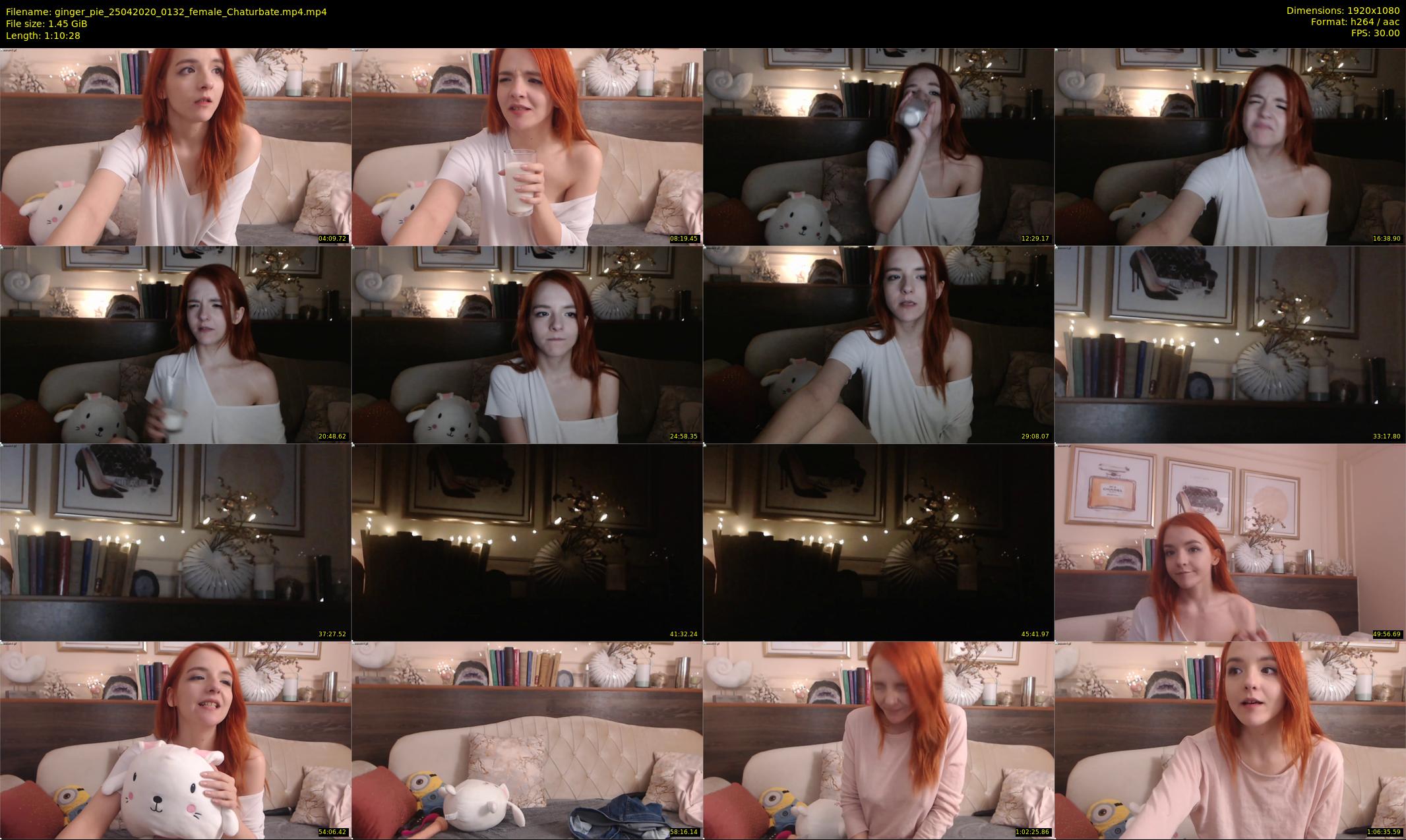 ginger_pie — 71 minute Chaturbate female cam show recording, 1080p, Apr 25, 2020