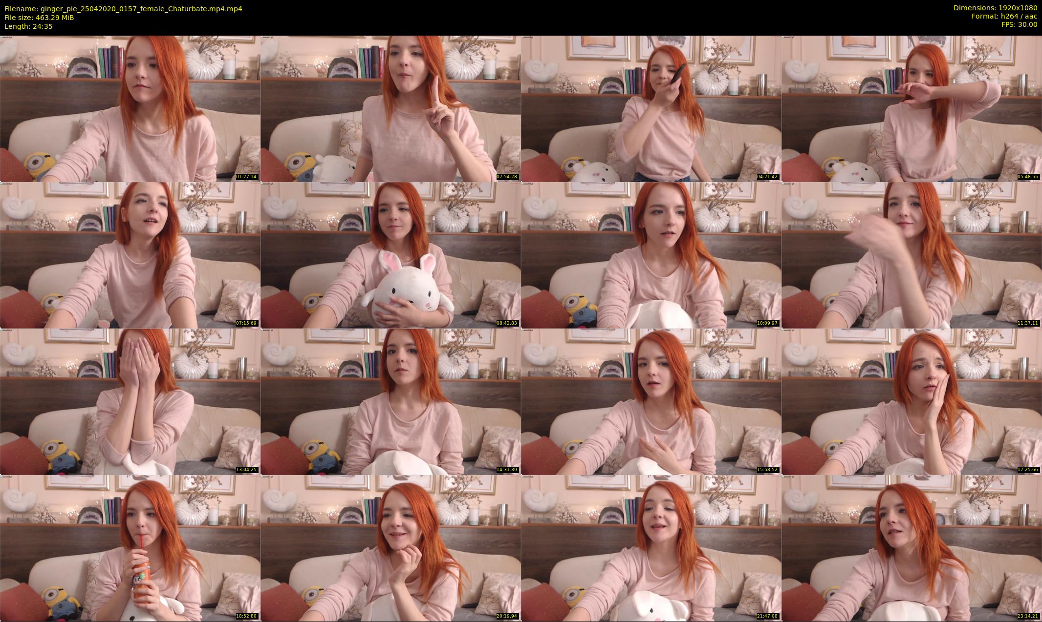 ginger_pie — 25 minute Chaturbate female cam show recording, 1080p, Apr 25, 2020