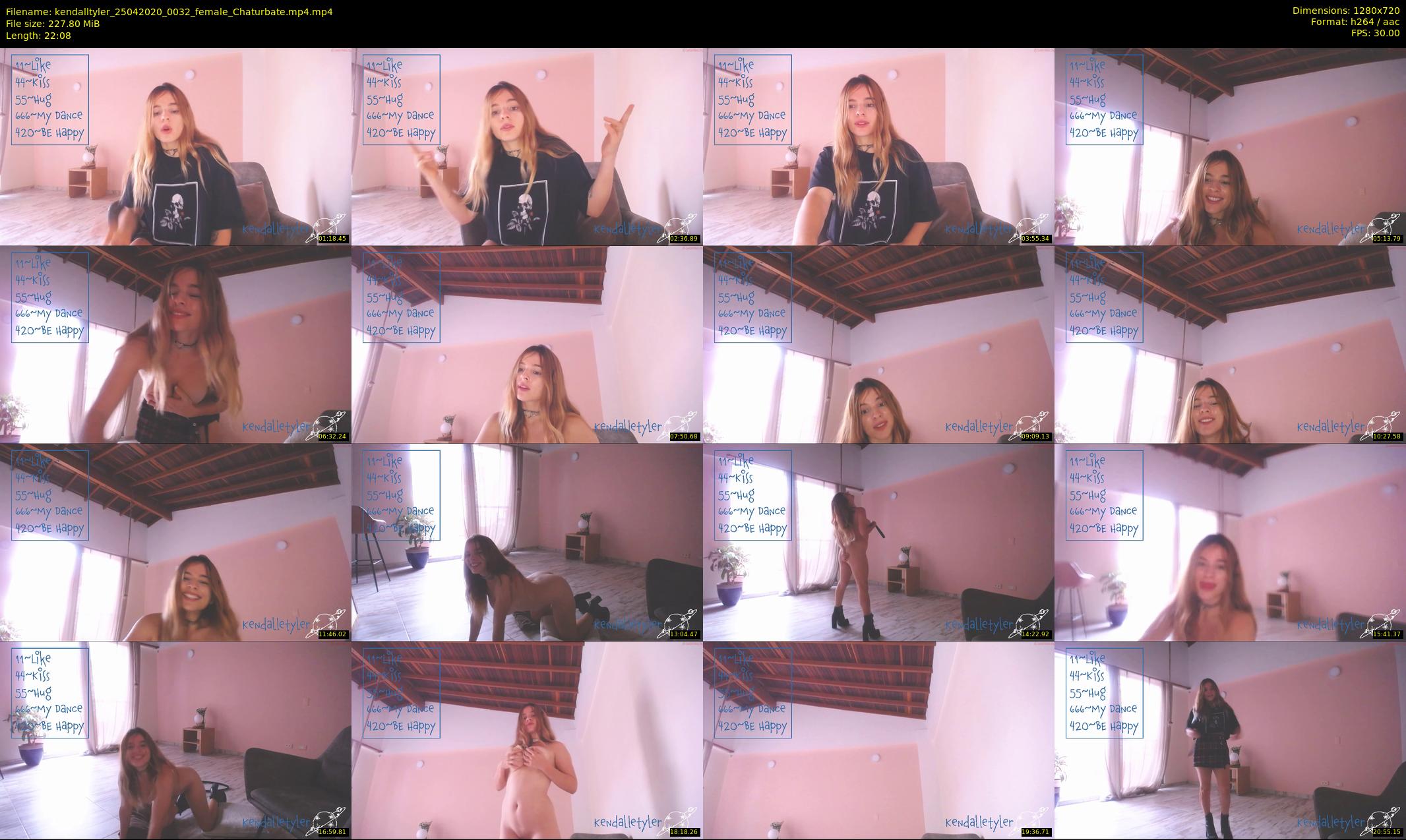 kendalltyler — 23 minute Chaturbate female cam show recording, 720p, Apr 25, 2020