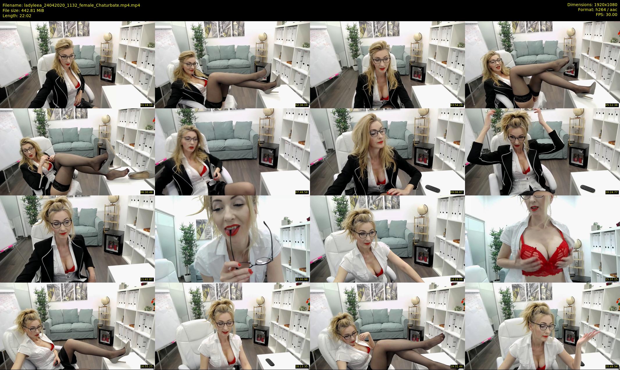 ladyleea — 23 minute Chaturbate female cam show recording, 1080p, Apr 24, 2020