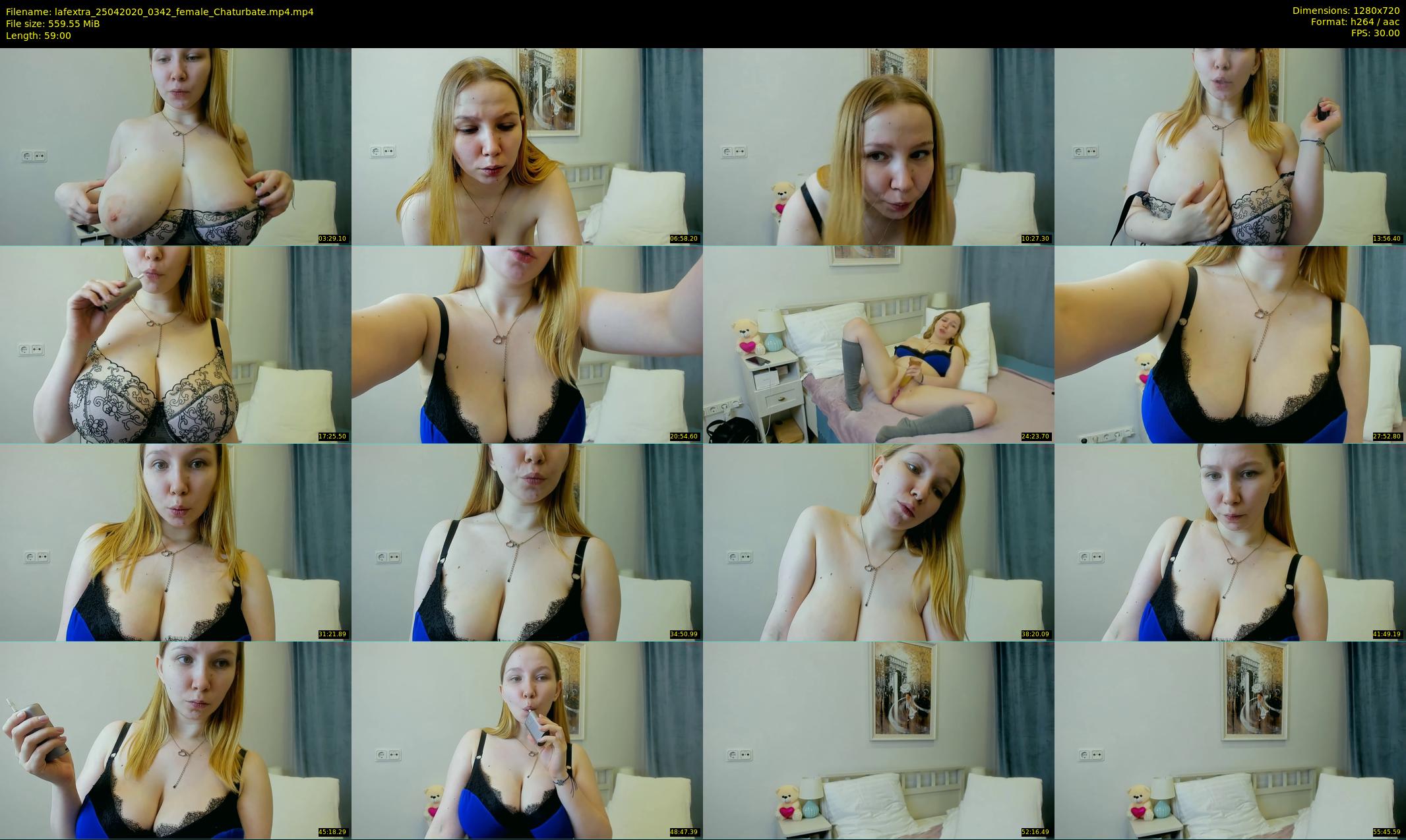 lafextra — 59 minute Chaturbate female cam show recording, 720p, Apr 25, 2020
