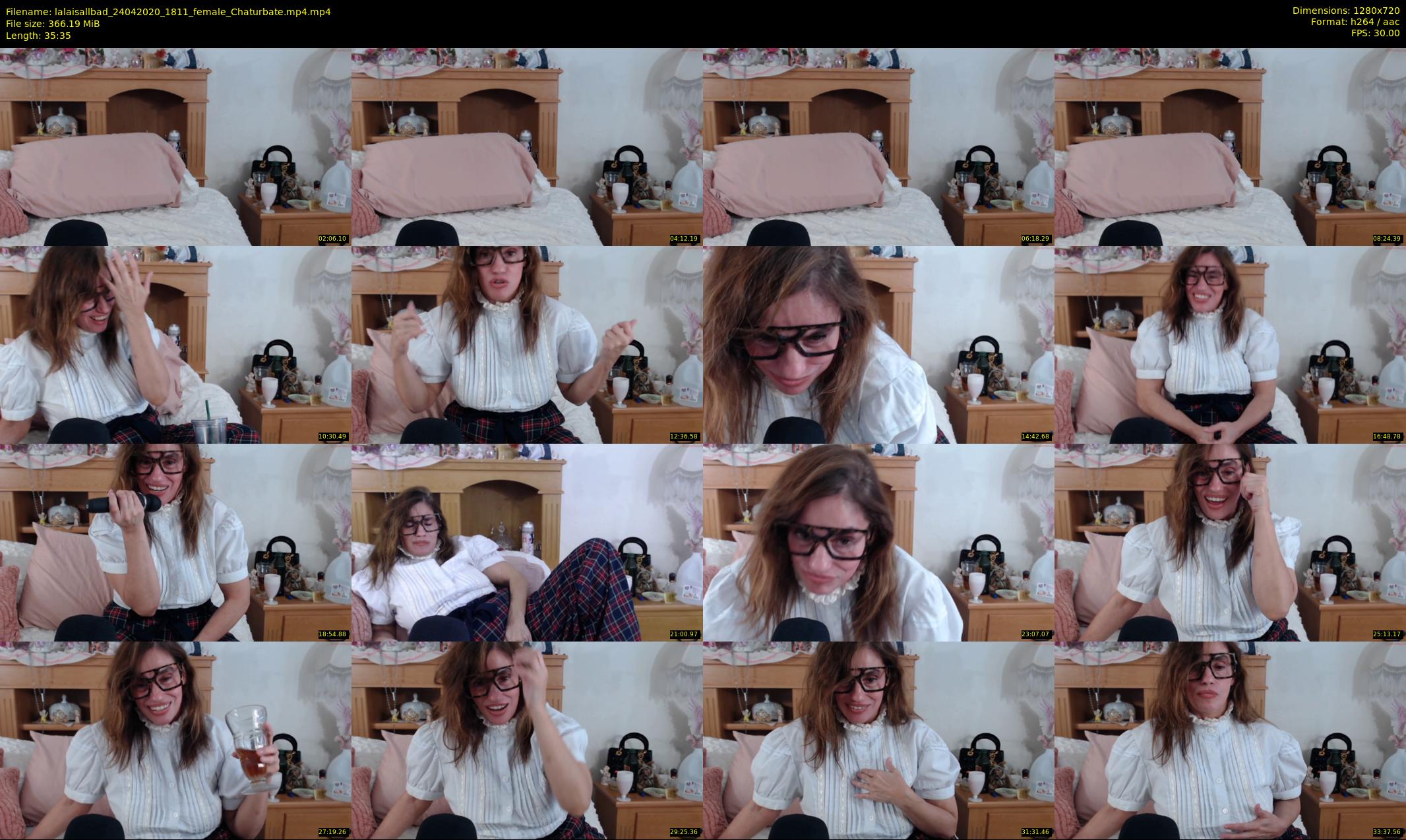 lalaisallbad — 36 minute Chaturbate female cam show recording, 720p, Apr 24, 2020