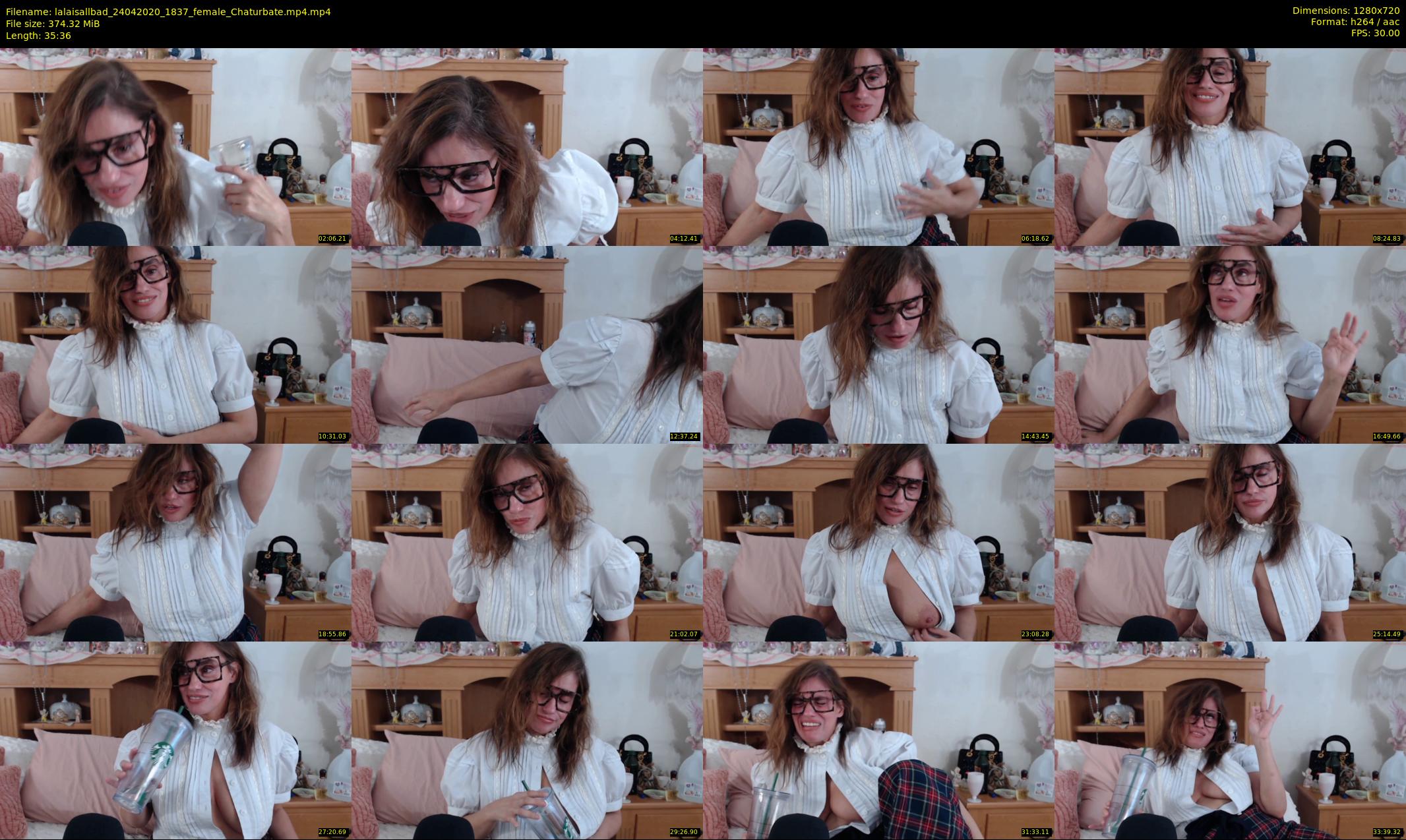 lalaisallbad — 36 minute Chaturbate female cam show recording, 720p, Apr 24, 2020