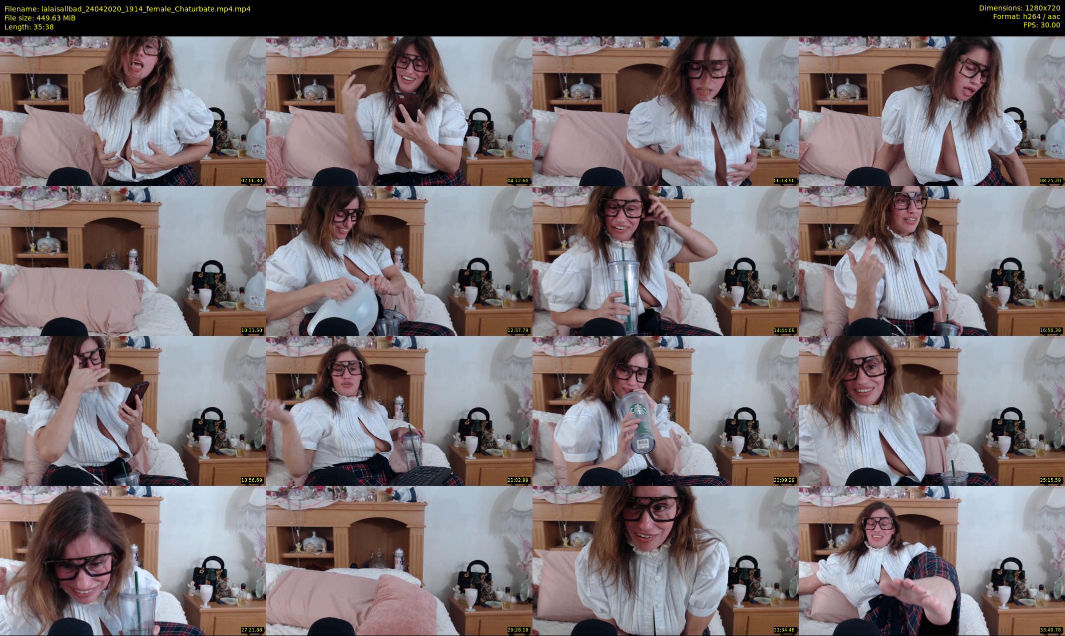 lalaisallbad — 36 minute Chaturbate female cam show recording, 720p, Apr 24, 2020