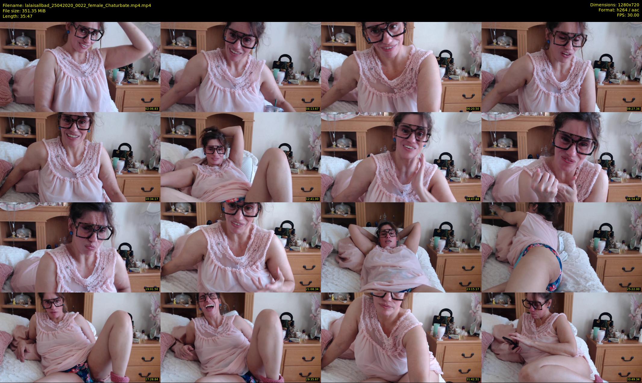 lalaisallbad — 36 minute Chaturbate female cam show recording, 720p, Apr 25, 2020