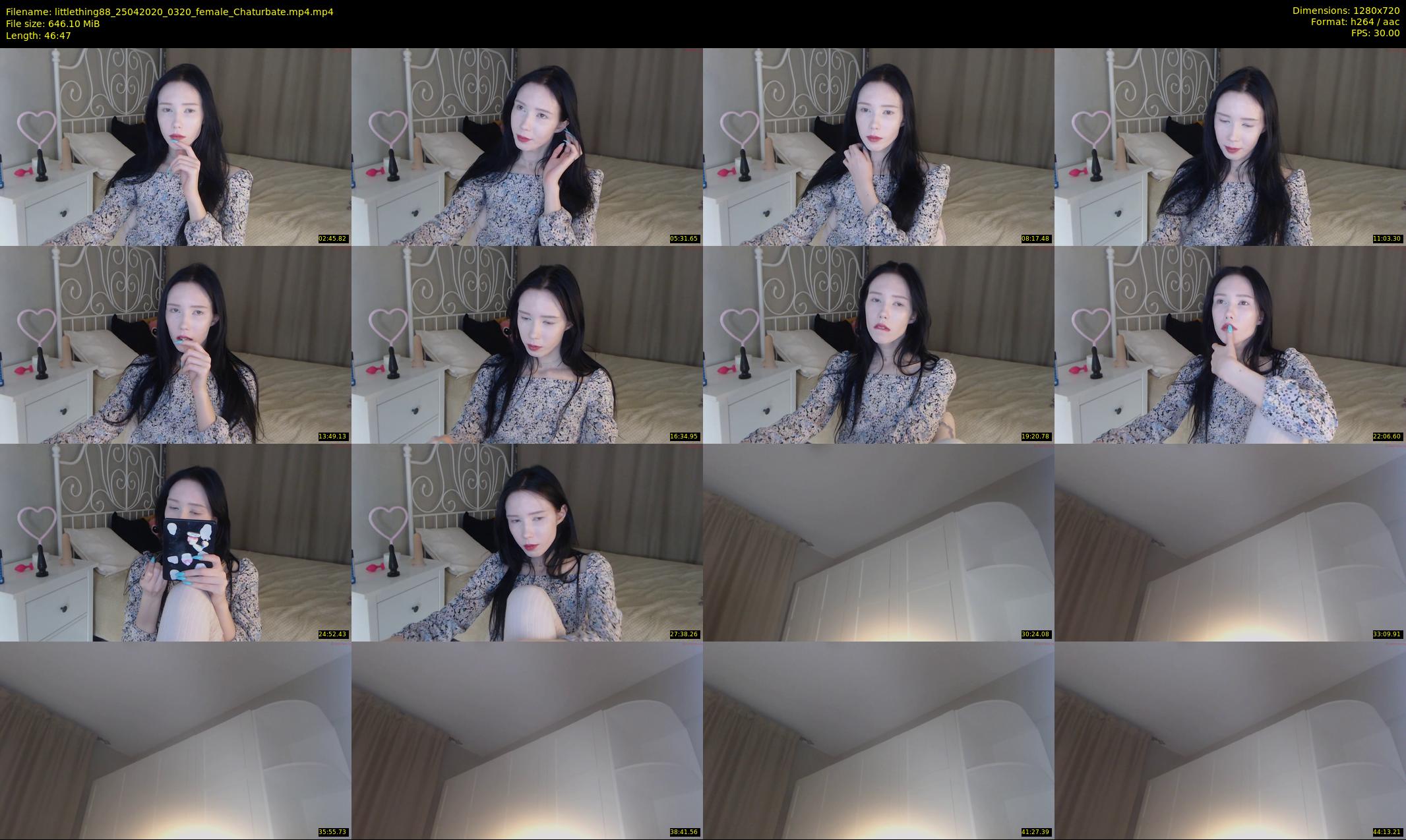 littlething88 — 47 minute Chaturbate female cam show recording, 720p, Apr 25, 2020